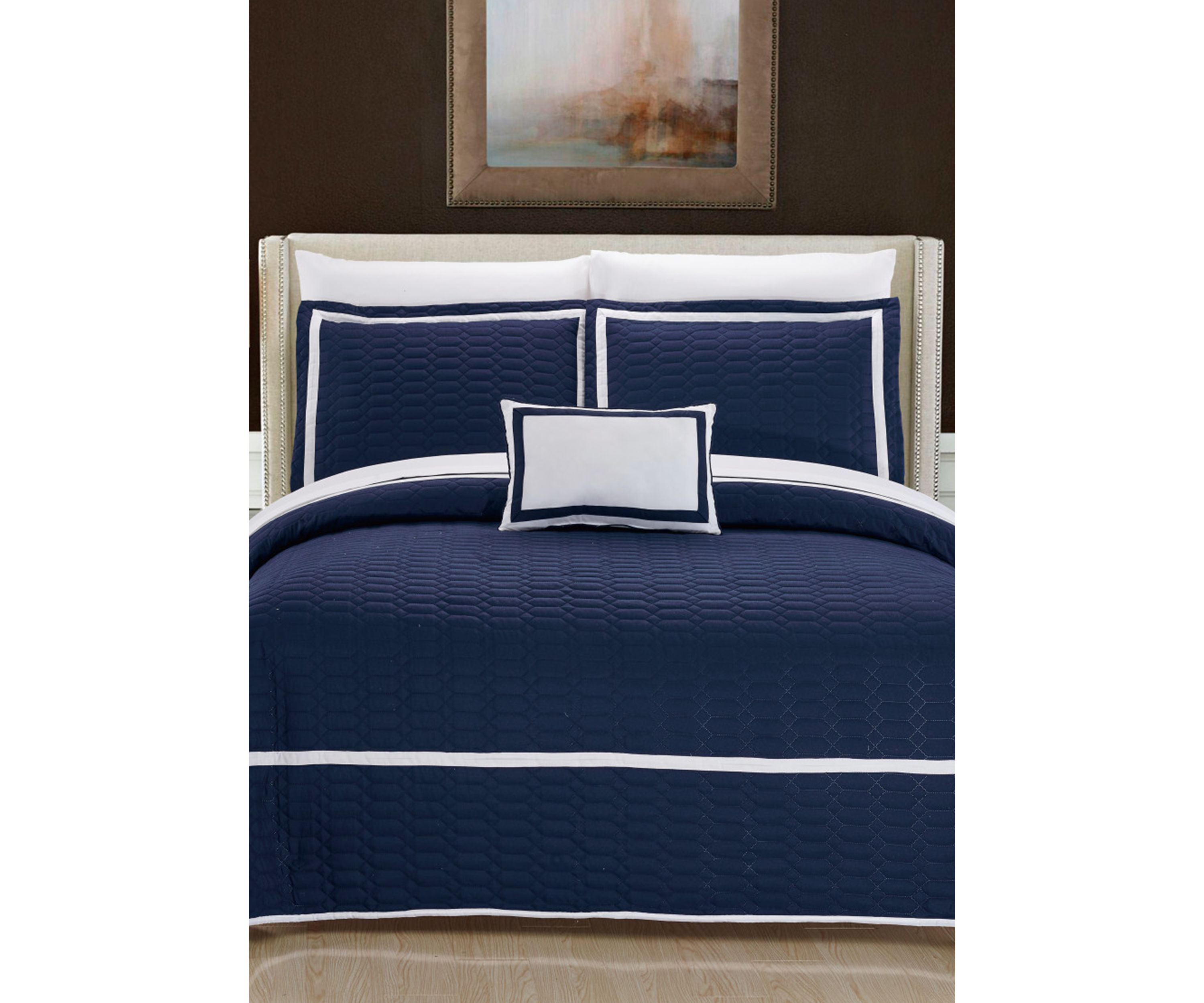 Mesa Quilt Set- Navy