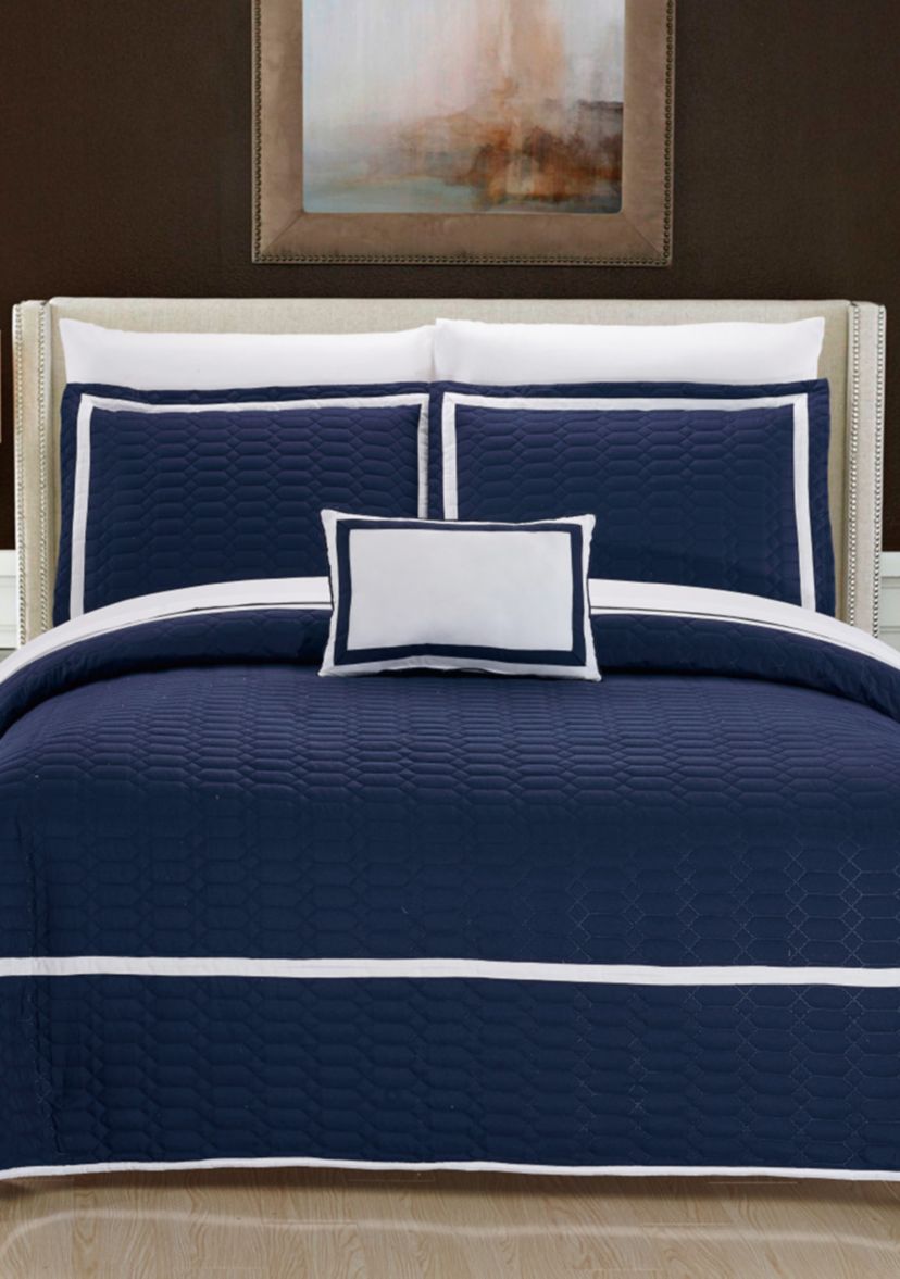 Mesa Quilt Set- Navy