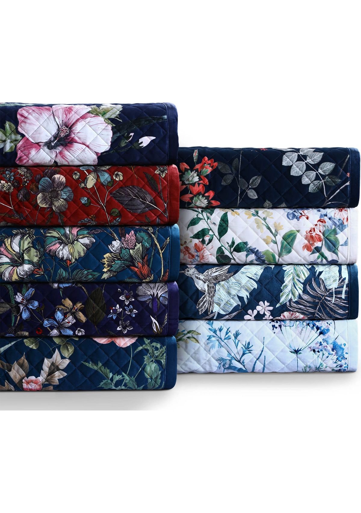 Pariza Printed Oversized Velvet Quilt Set