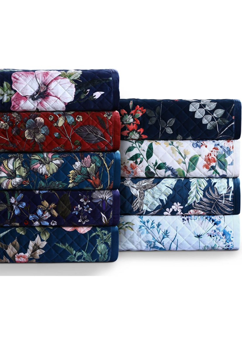 Pariza Printed Oversized Velvet Quilt Set