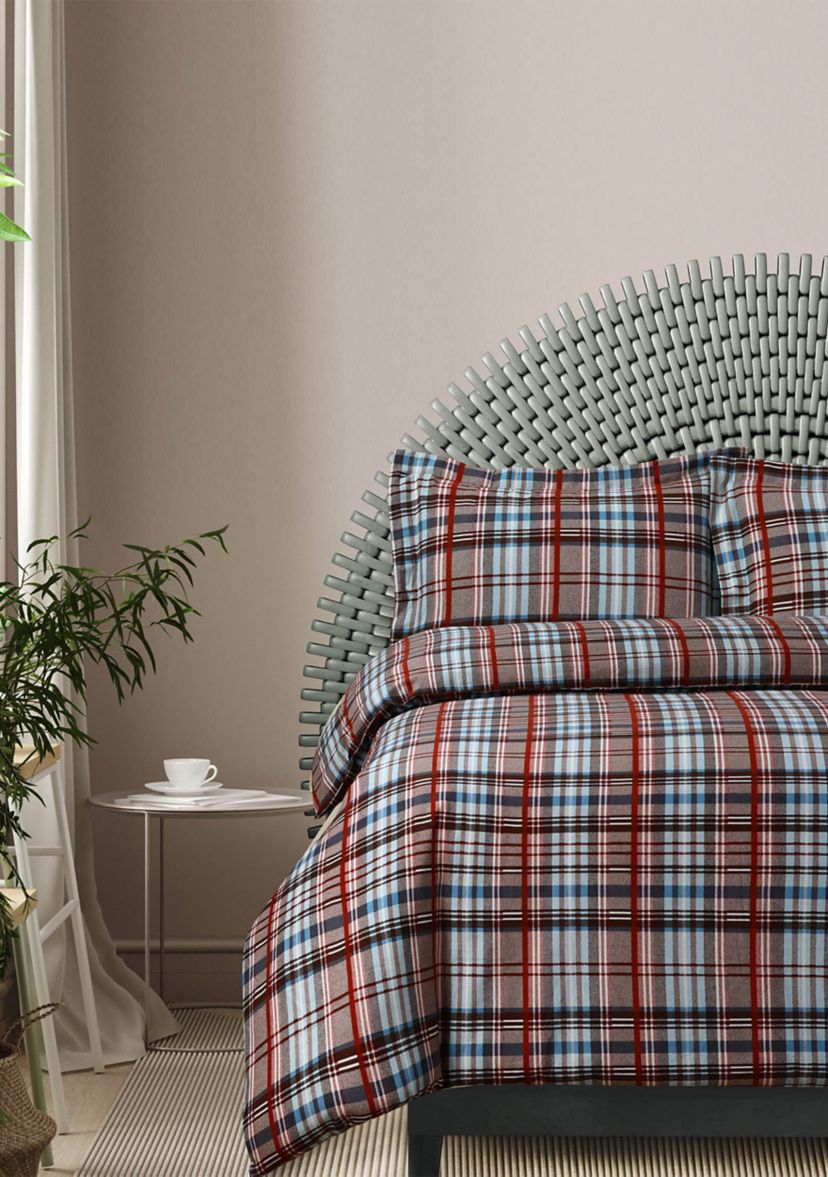 Brentwood Plaid 170 GSM Flannel Oversized Duvet Set