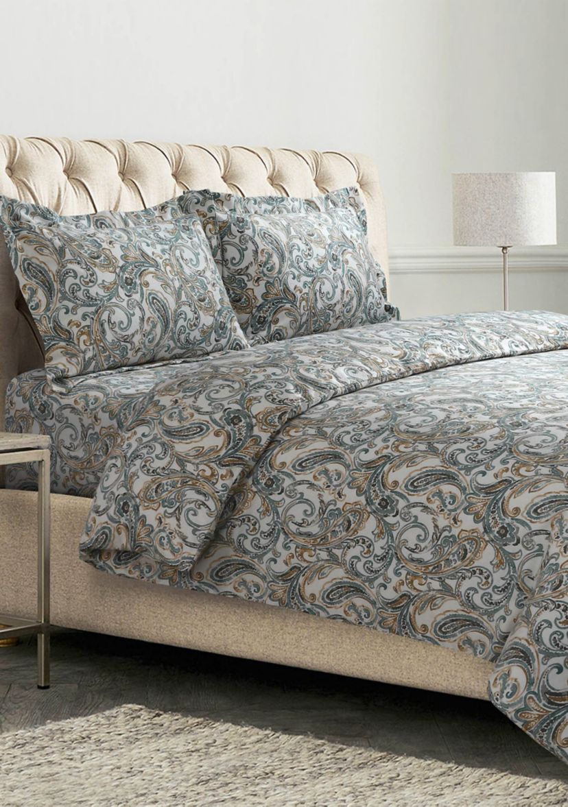 Camilla Paisley 170 GSM Flannel Oversized Duvet Set