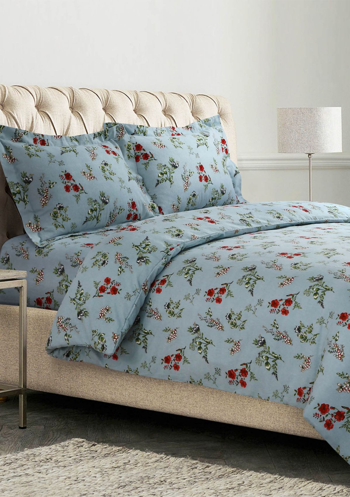 Leilani Floral 170 GSM Flannel Oversized Duvet Set