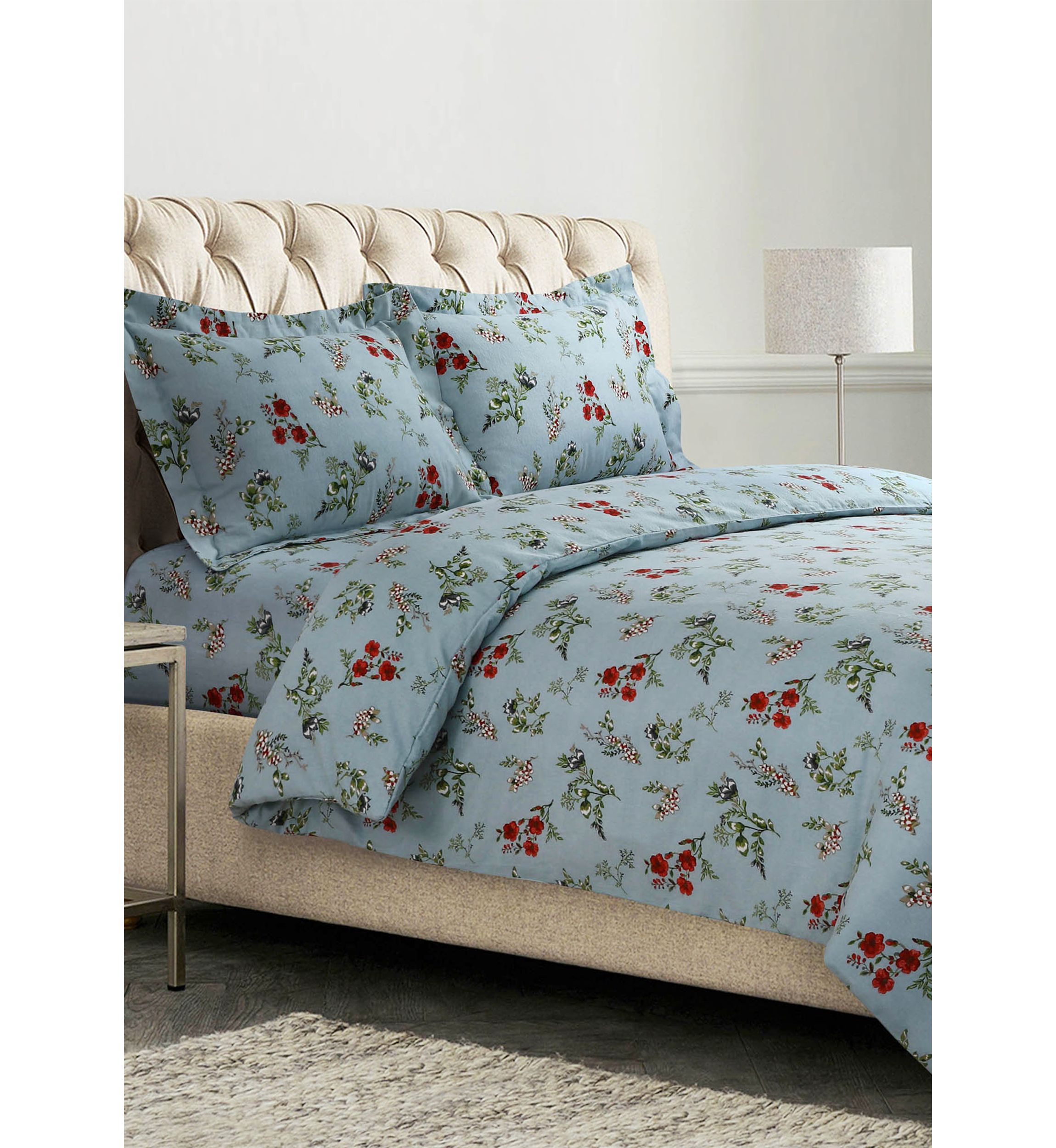 Leilani Floral 170 GSM Flannel Oversized Duvet Set