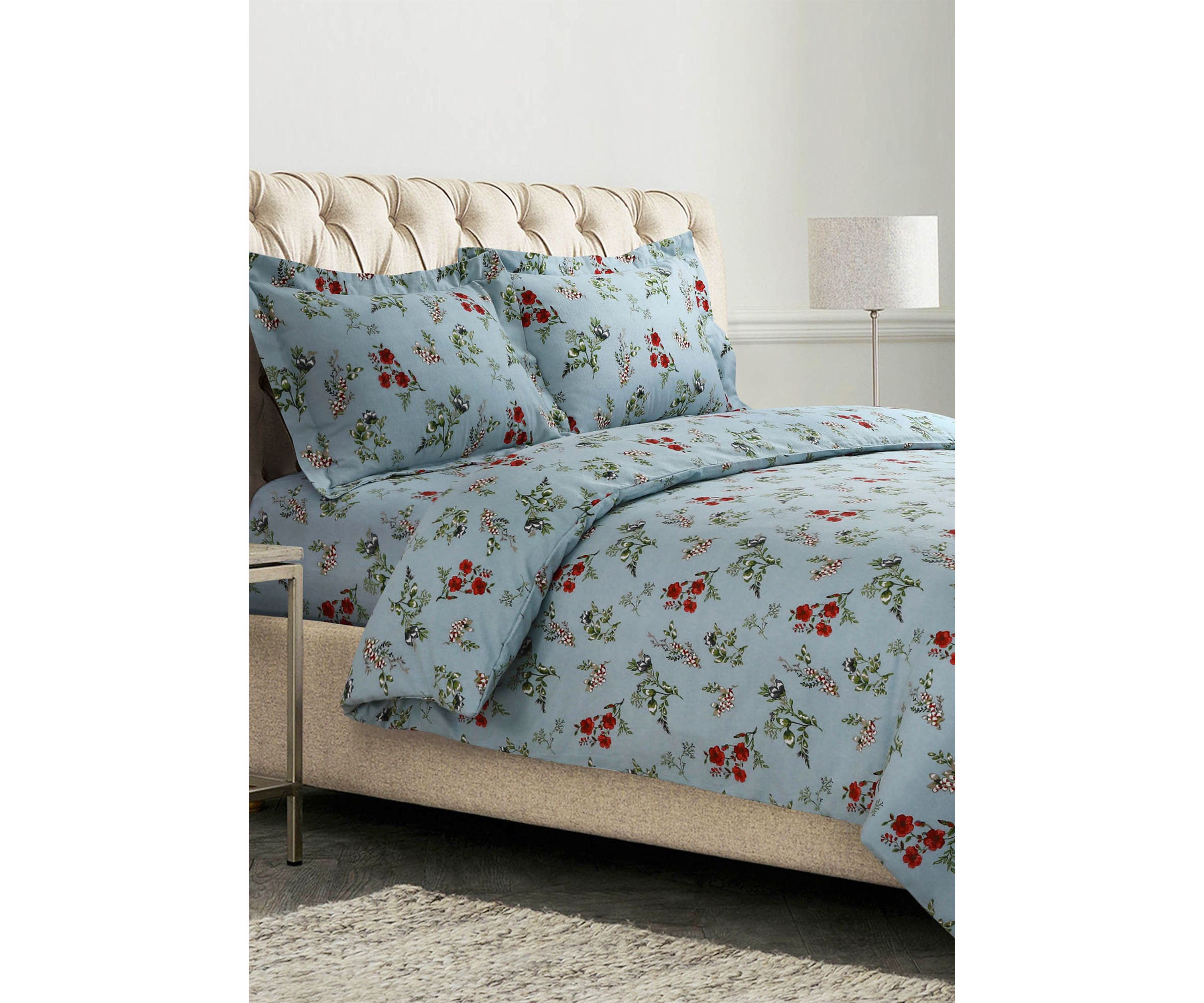 Leilani Floral 170 GSM Flannel Oversized Duvet Set