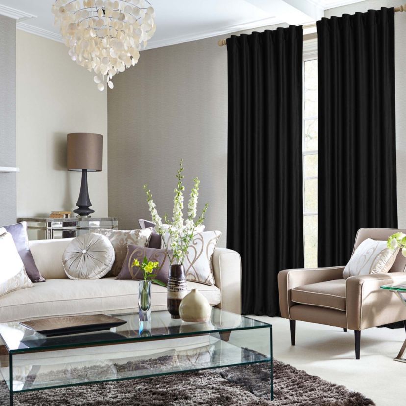 Solid Solid Velvet Room Darkening Window Curtains - 2 Panels