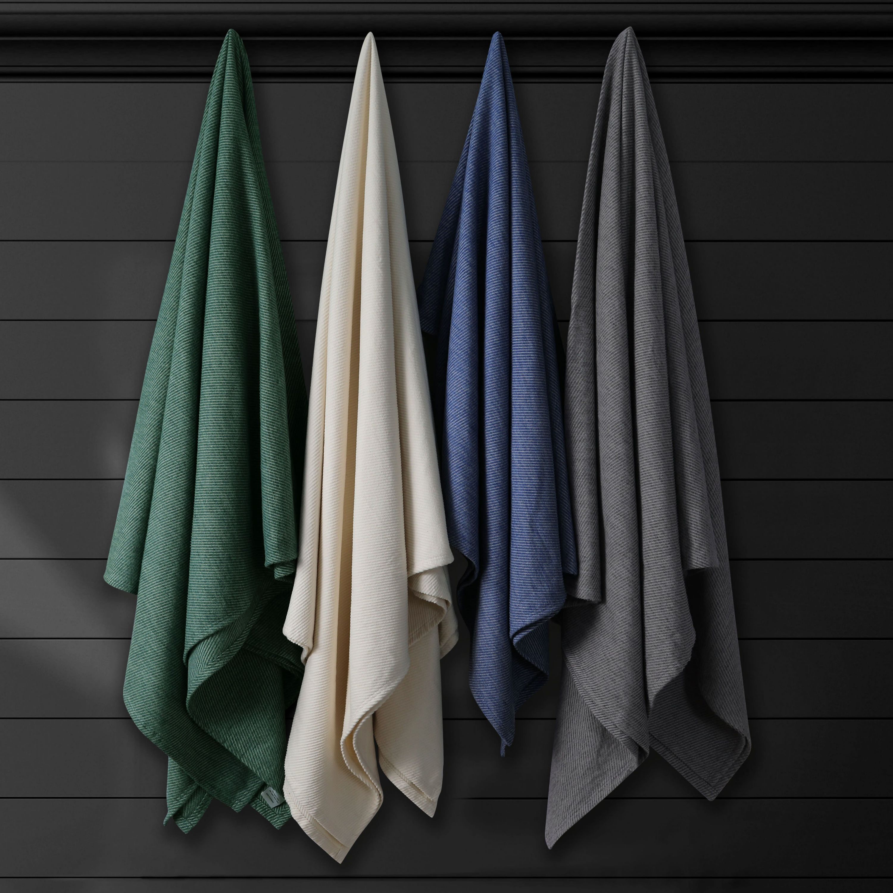 Yarn Dyed Organic Cotton and Organic Wool Blanket