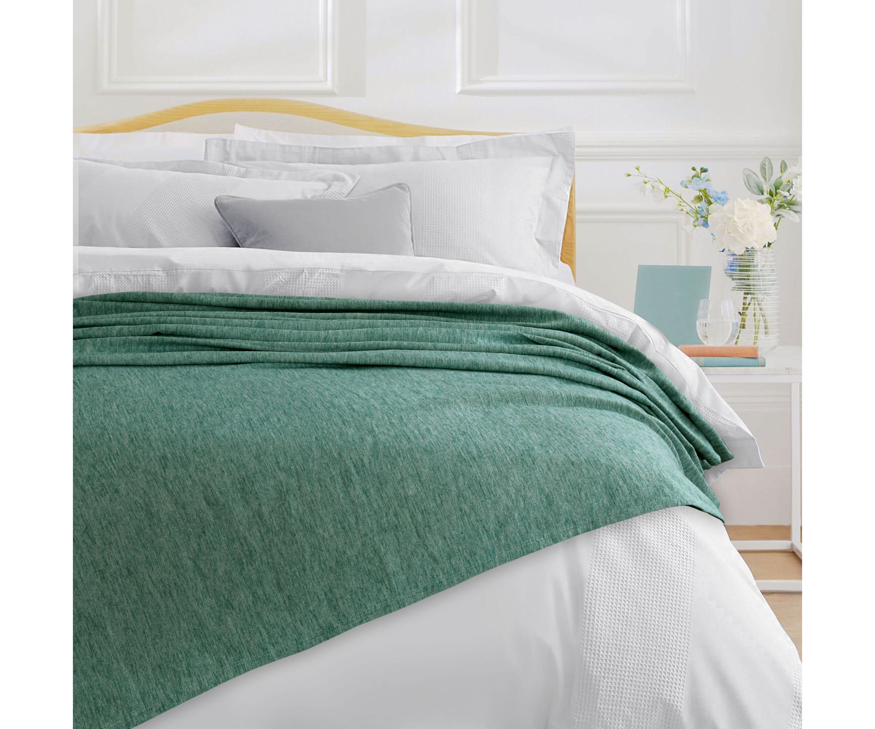 Yarn Dyed Cotton Silk Oversized Blanket