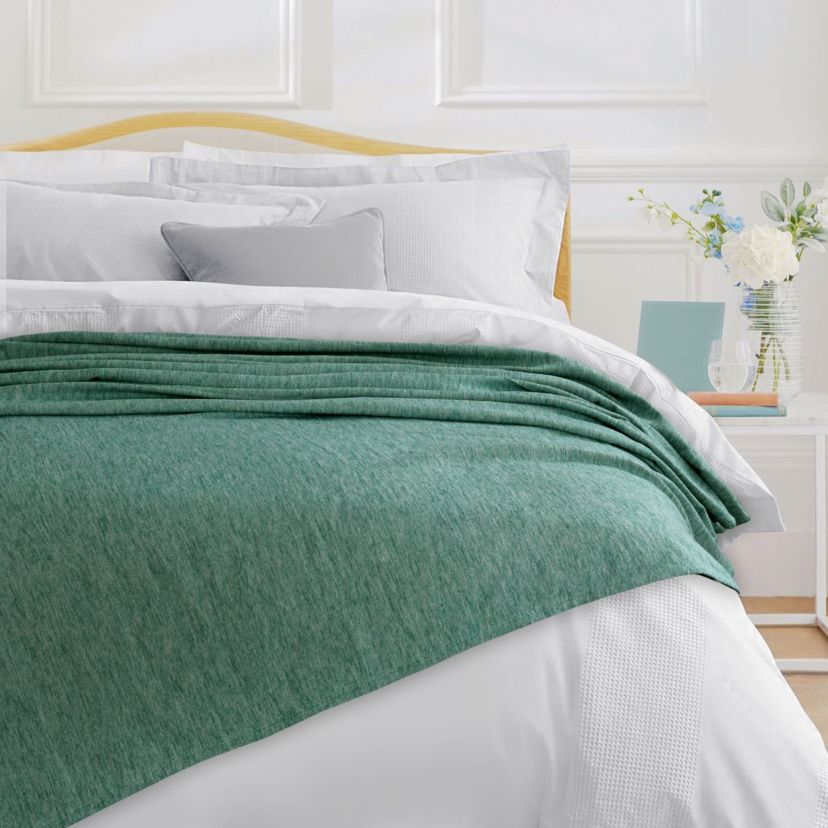 Yarn Dyed Cotton Silk Oversized Blanket