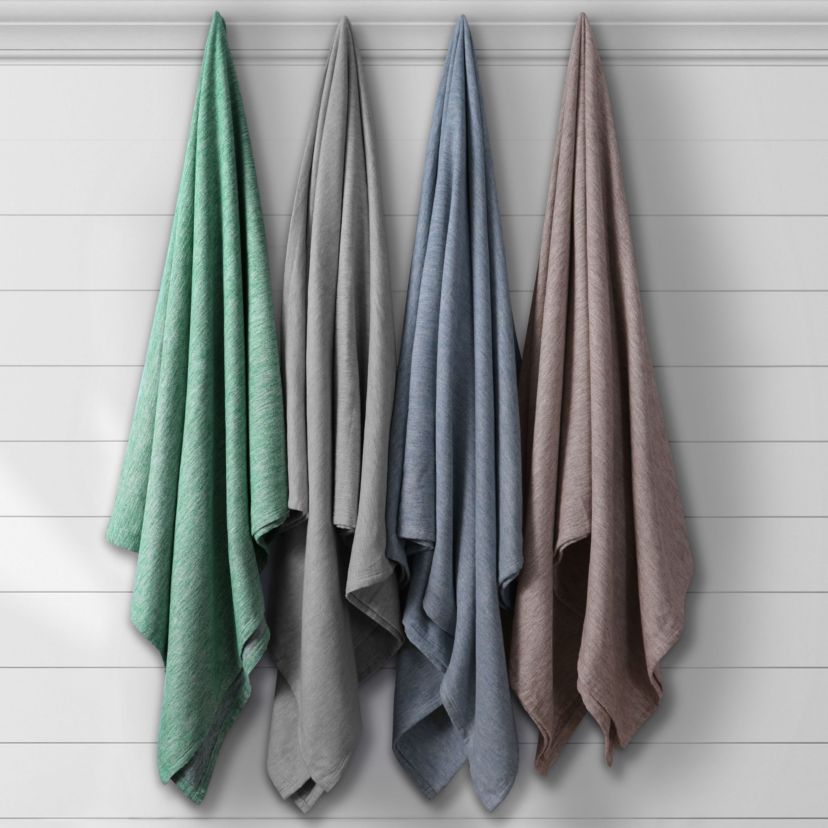 Yarn Dyed Cotton Silk Oversized Blanket