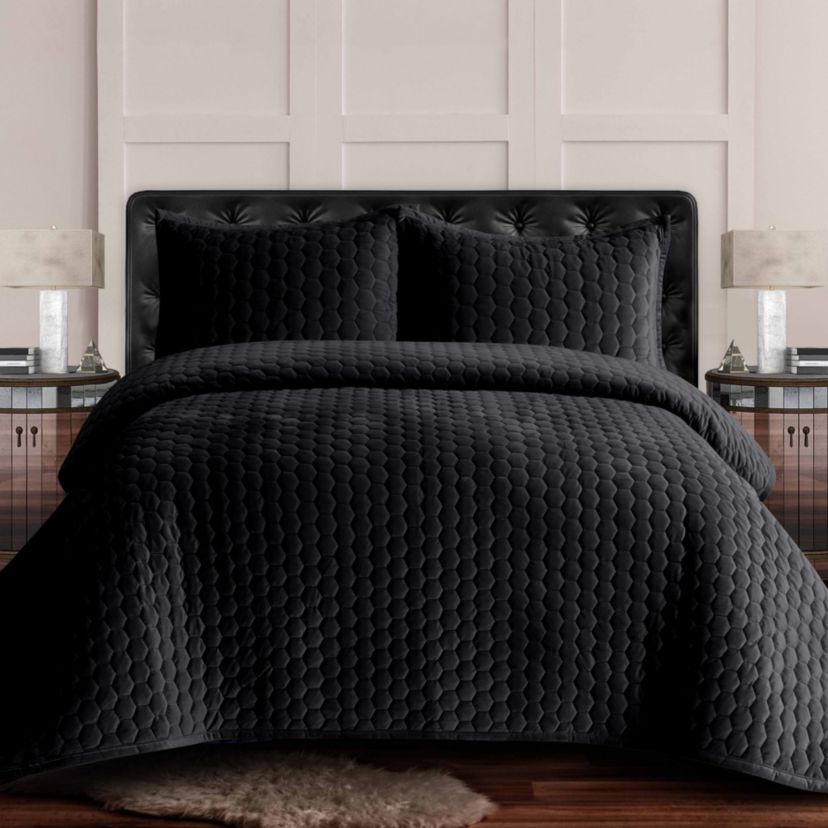 Lugano Velvet Oversized Quilt Set