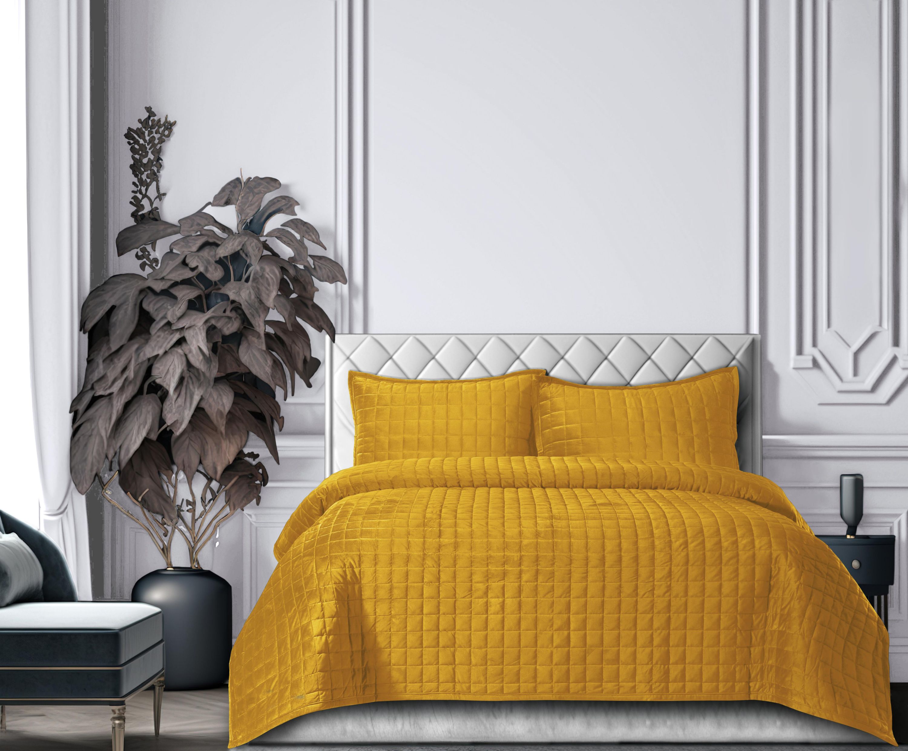 Florence Velvet Oversized Quilt Set