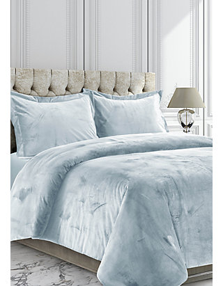 Tribeca Living Venice Velvet Oversized Duvet Set Belk