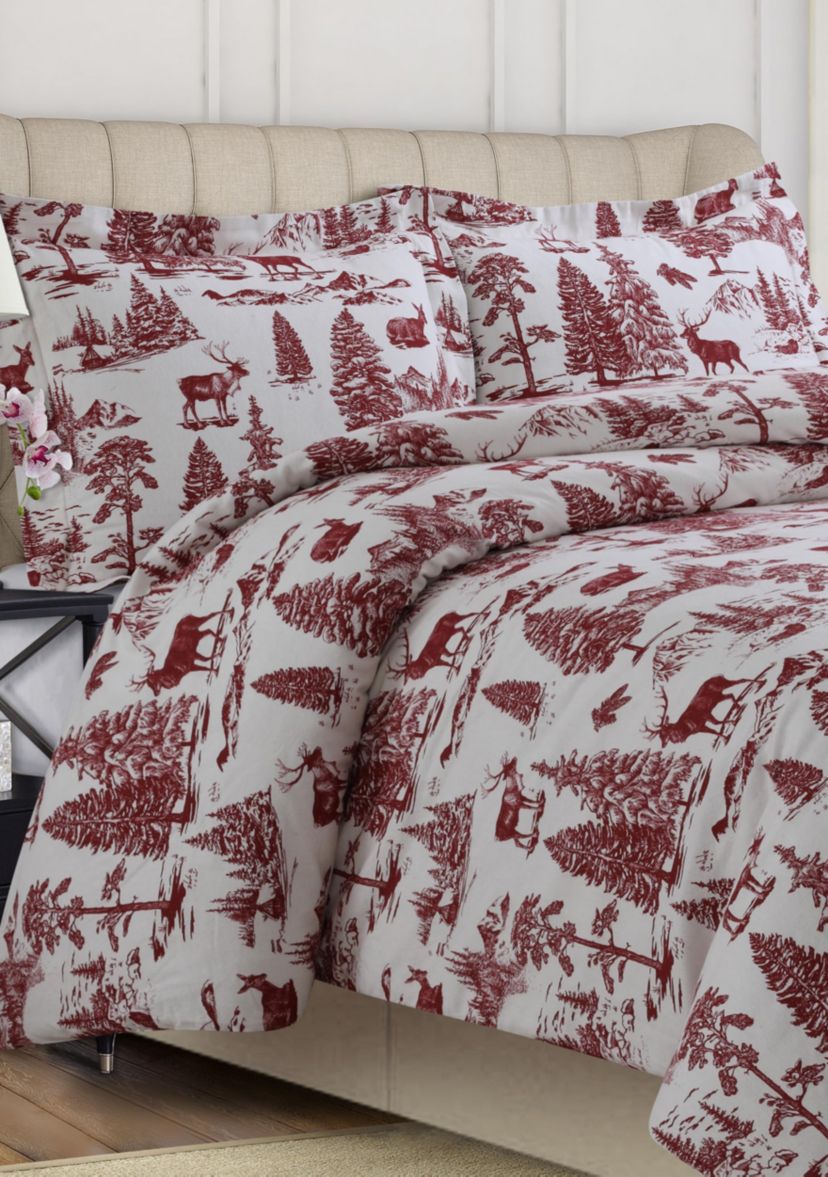 200 GSM Printed Flannel Duvet Set