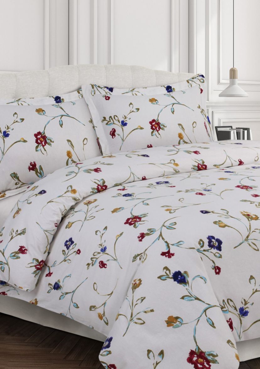 Floral Garden Flannel Oversized Duvet