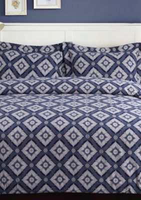 Damask Flannel Oversized Duvet Set