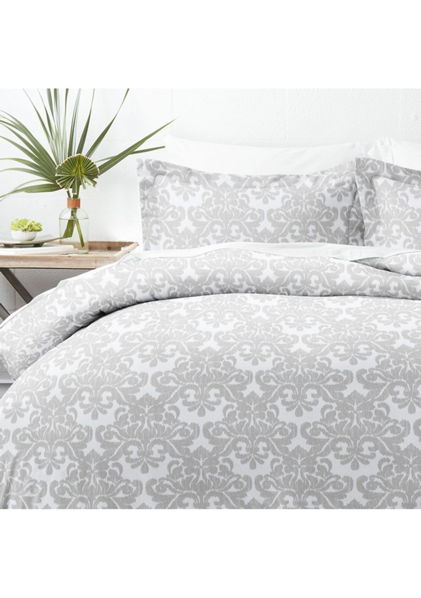 Premium Ultra Soft Soft Damask Pattern 3 Piece  Duvet Cover Set
