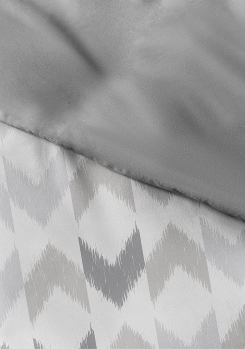 Premium Ultra Soft Chevron Sleep Pattern 3 Piece Reversible Duvet Cover Set