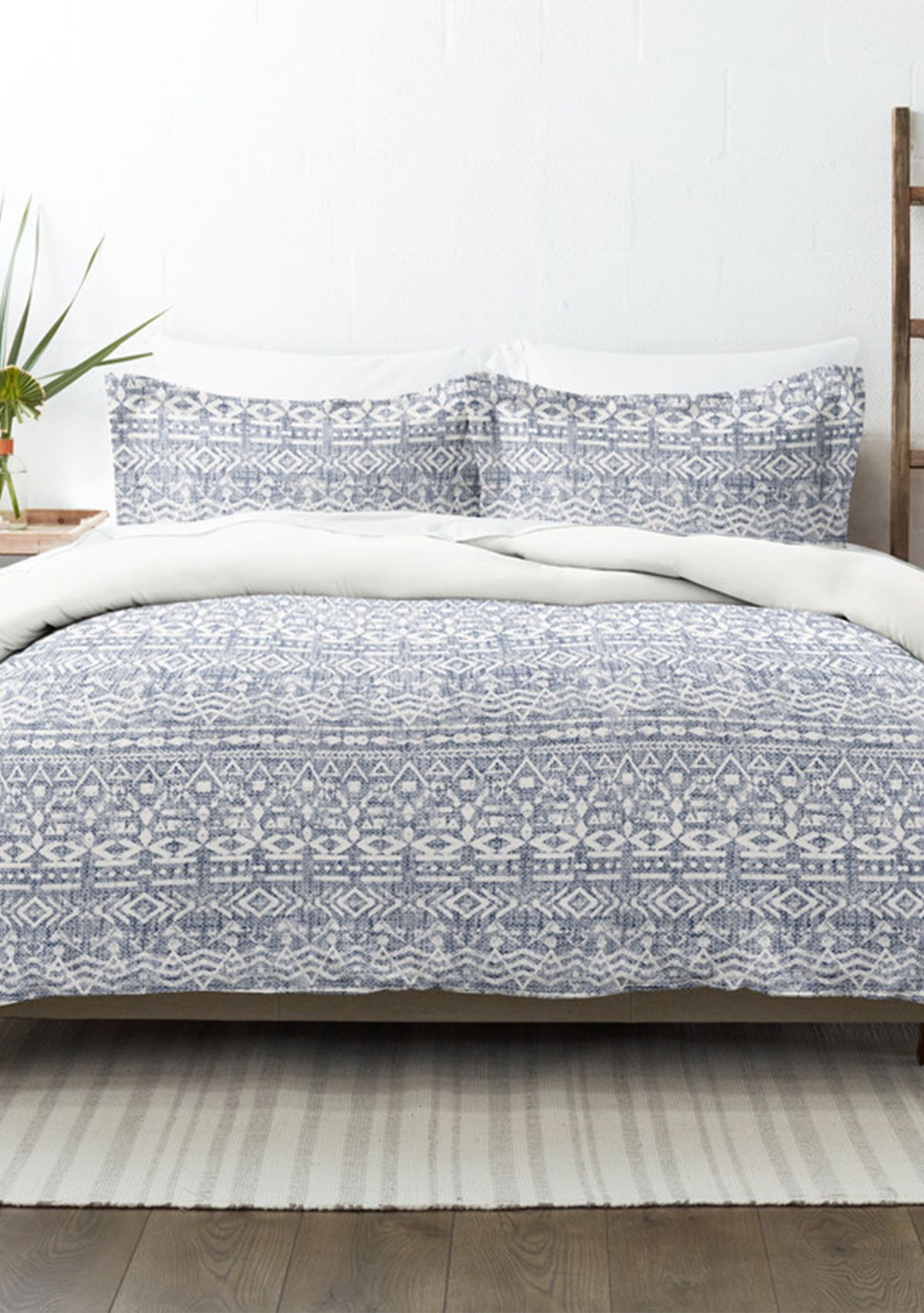 Premium Ultra Soft Modern Rustic Pattern 3 Piece Reversible Duvet Cover Set