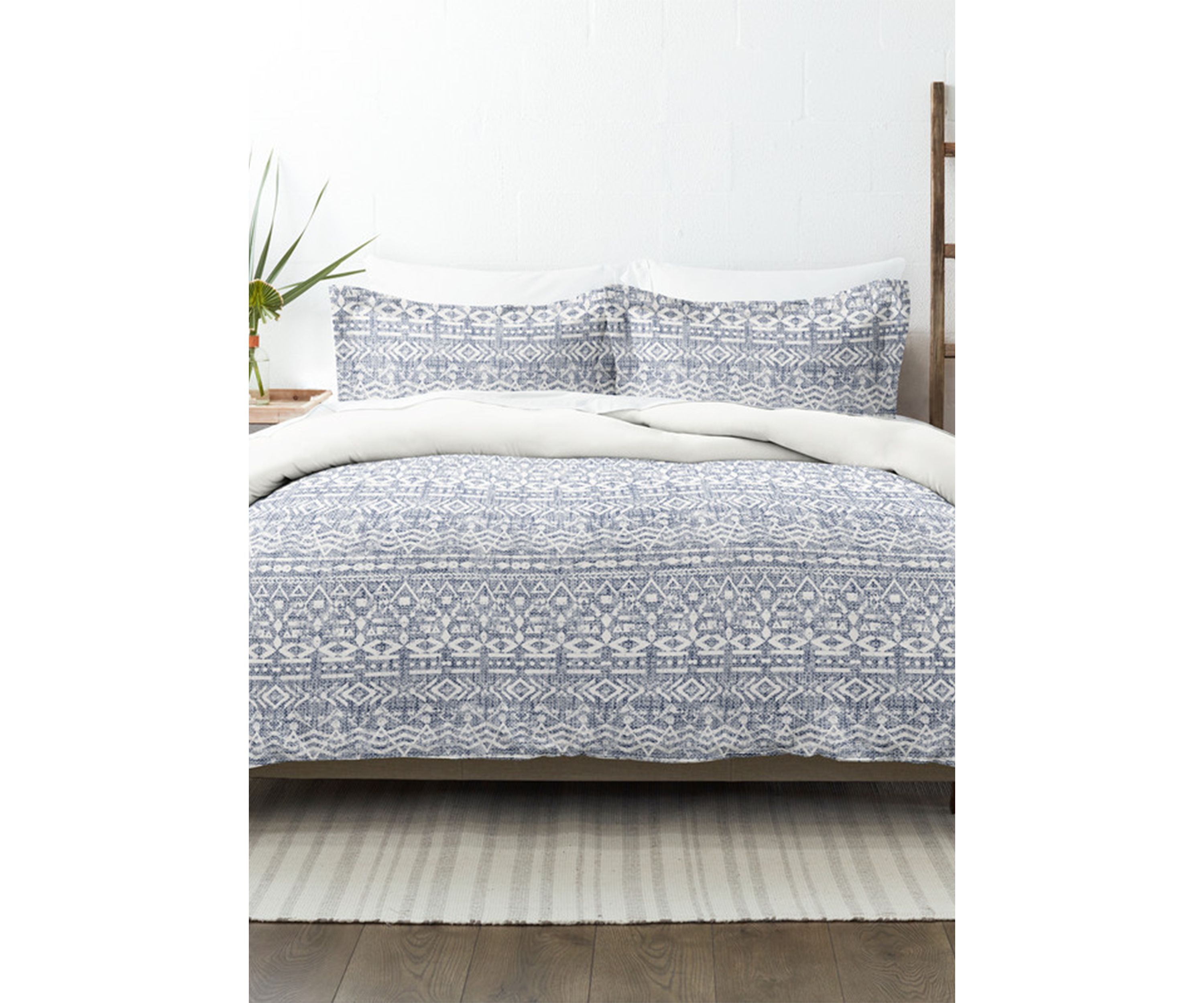 Premium Ultra Soft Modern Rustic Pattern 3 Piece Reversible Duvet Cover Set