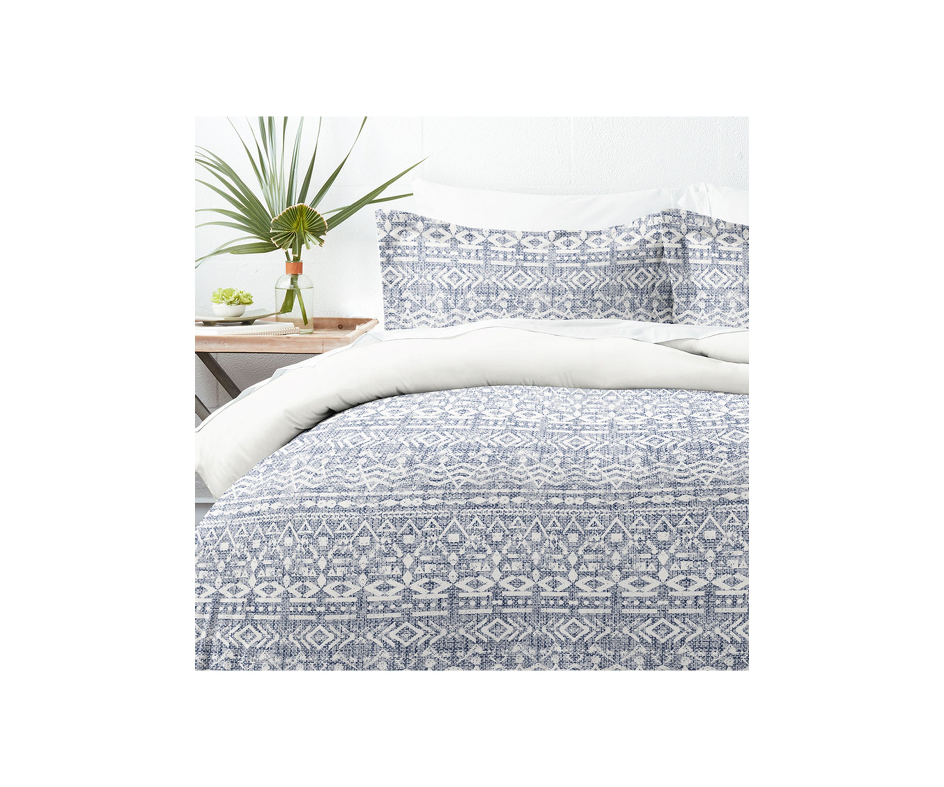 Premium Ultra Soft Modern Rustic Pattern 3 Piece Reversible Duvet Cover Set