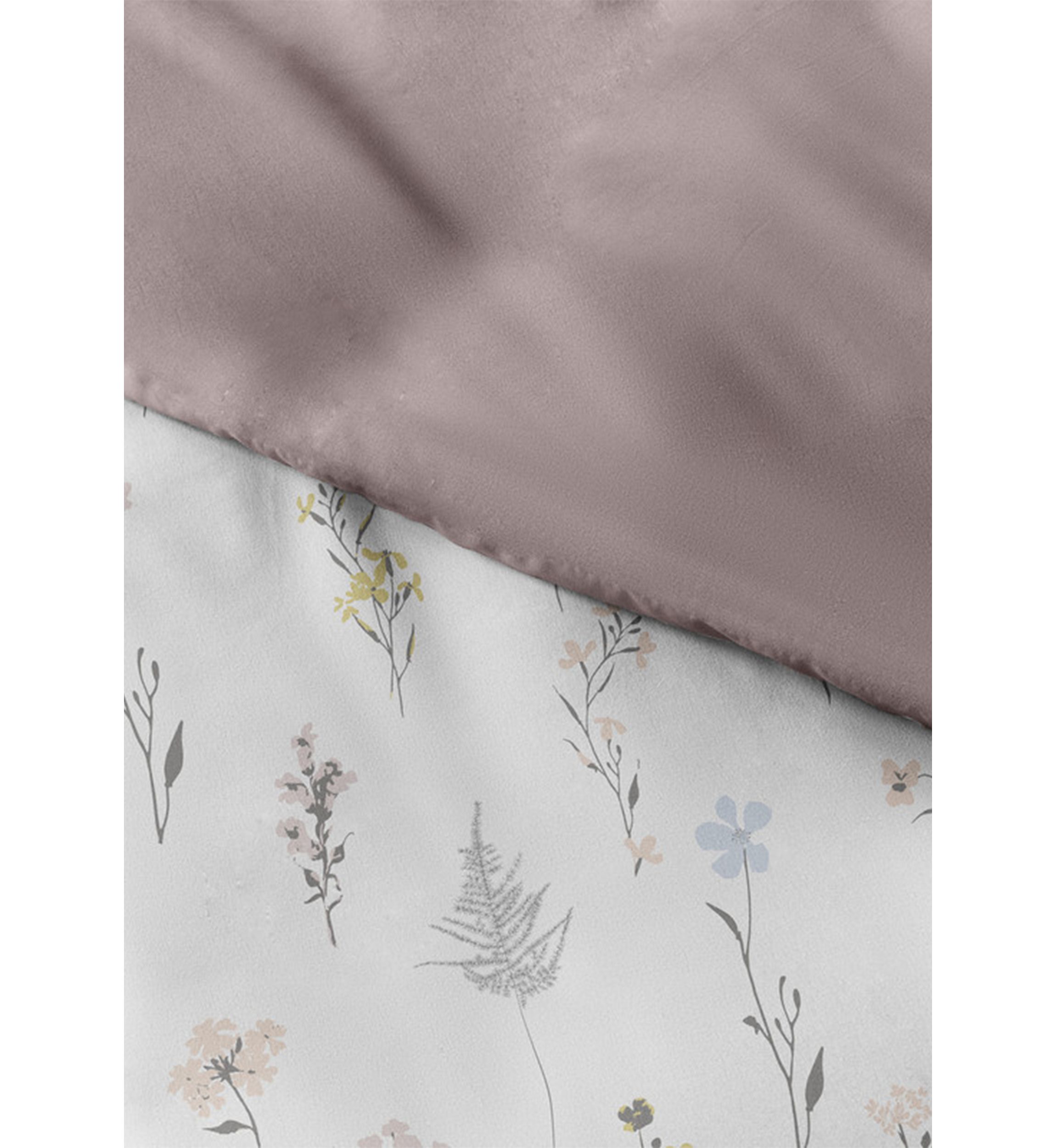 Premium Ultra Soft Wild Flower Pattern 3 Piece Reversible Duvet Cover Set