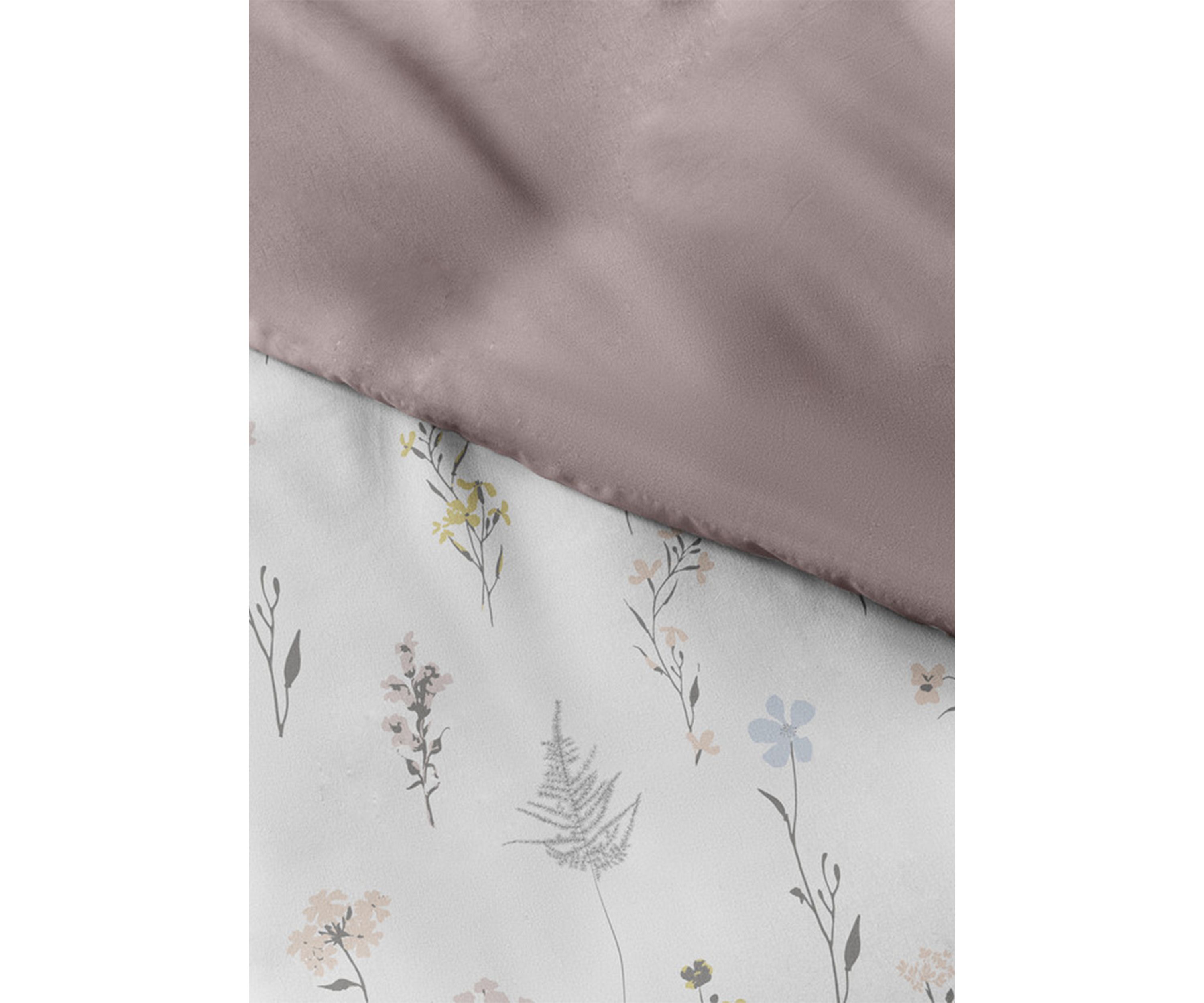 Premium Ultra Soft Wild Flower Pattern 3 Piece Reversible Duvet Cover Set
