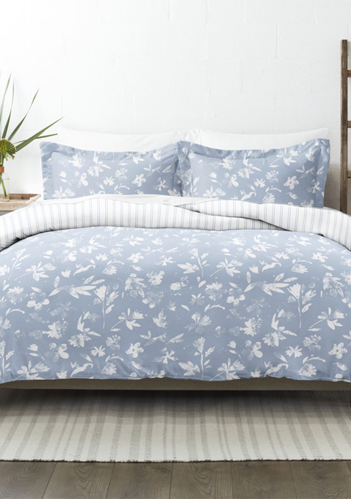 Premium Ultra Soft Country Home Pattern 3 Piece Reversible Duvet Cover Set