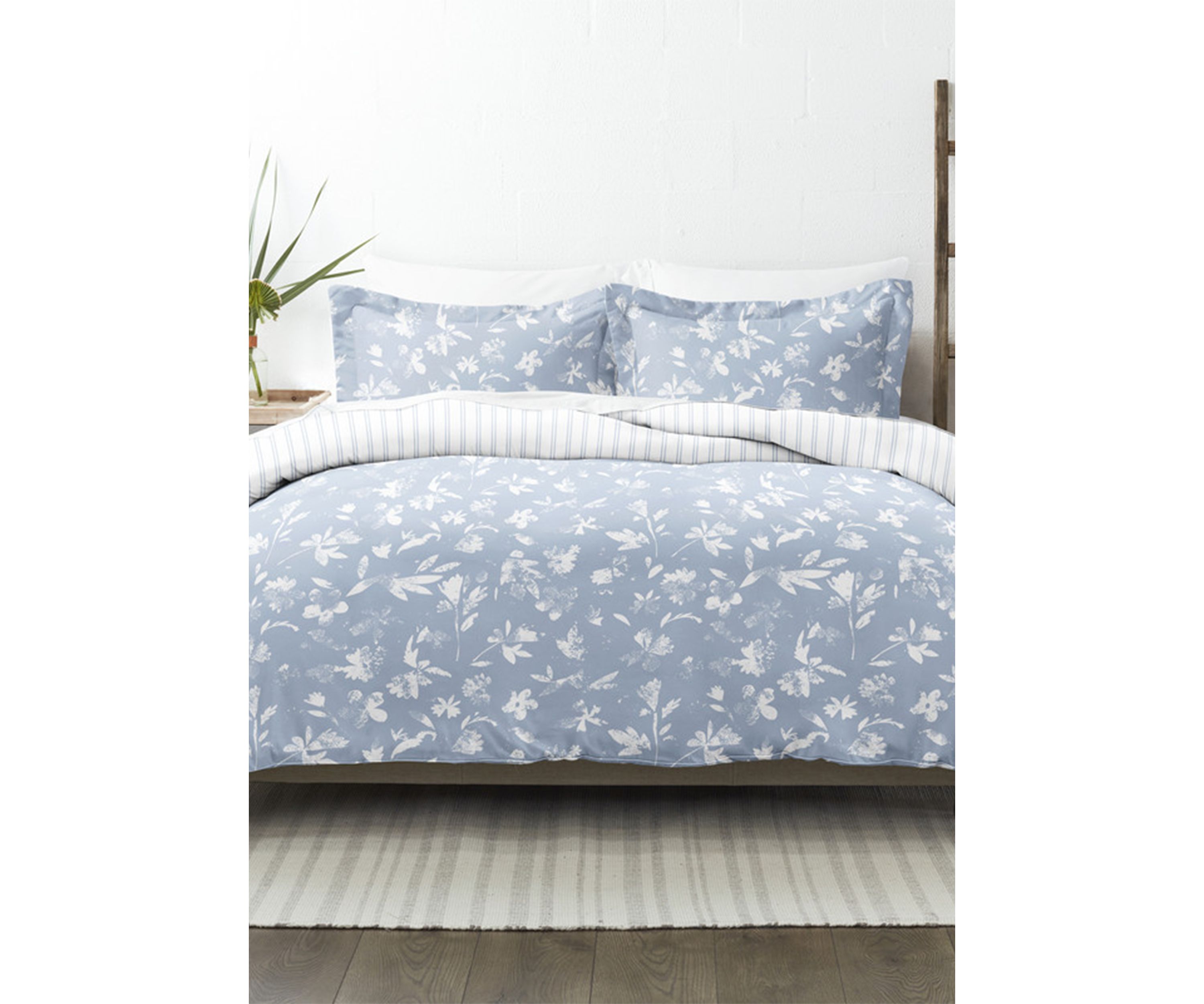 Premium Ultra Soft Country Home Pattern 3 Piece Reversible Duvet Cover Set