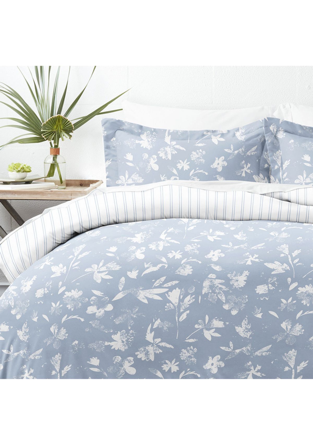 Premium Ultra Soft Country Home Pattern 3 Piece Reversible Duvet Cover Set
