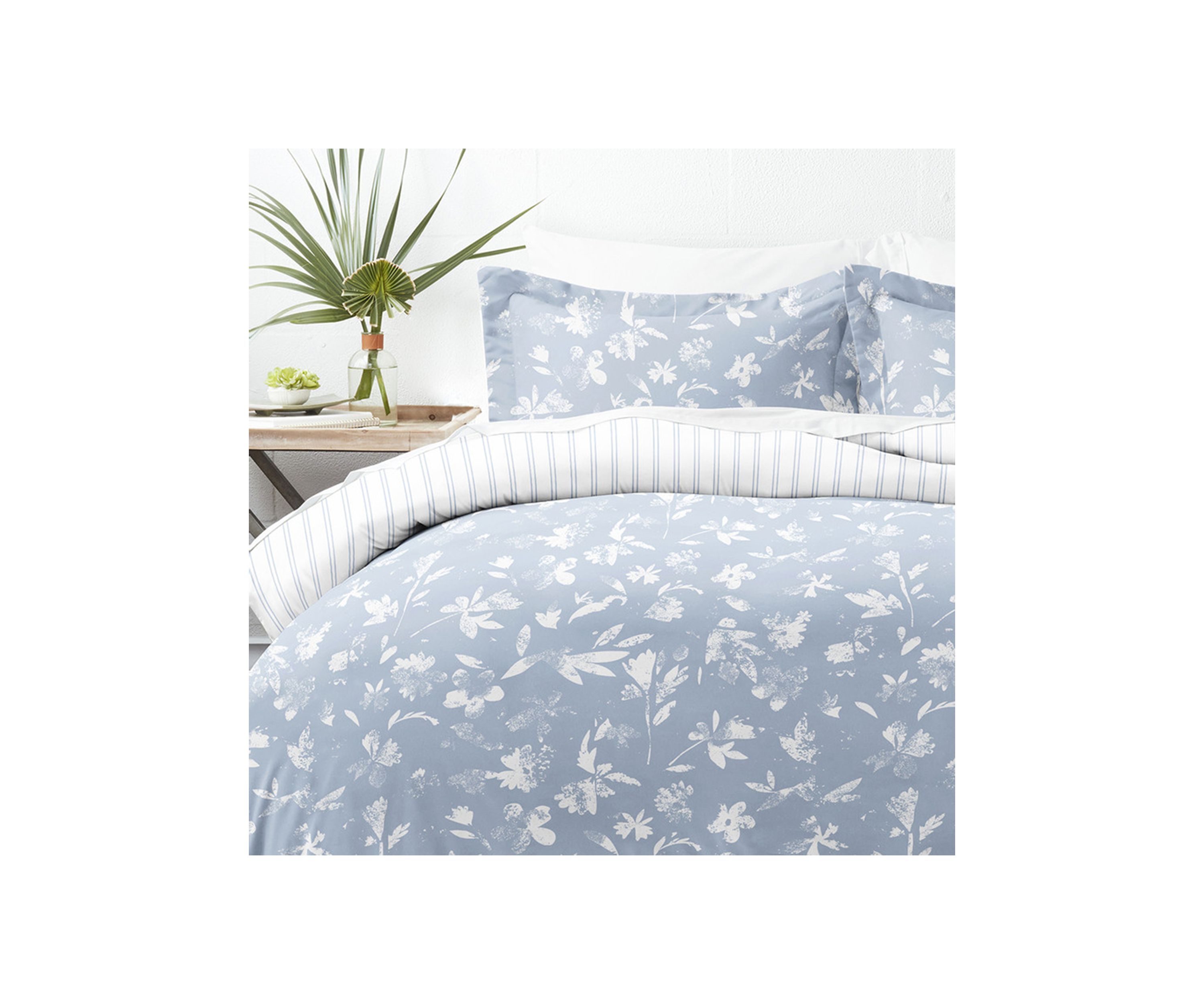 Premium Ultra Soft Country Home Pattern 3 Piece Reversible Duvet Cover Set