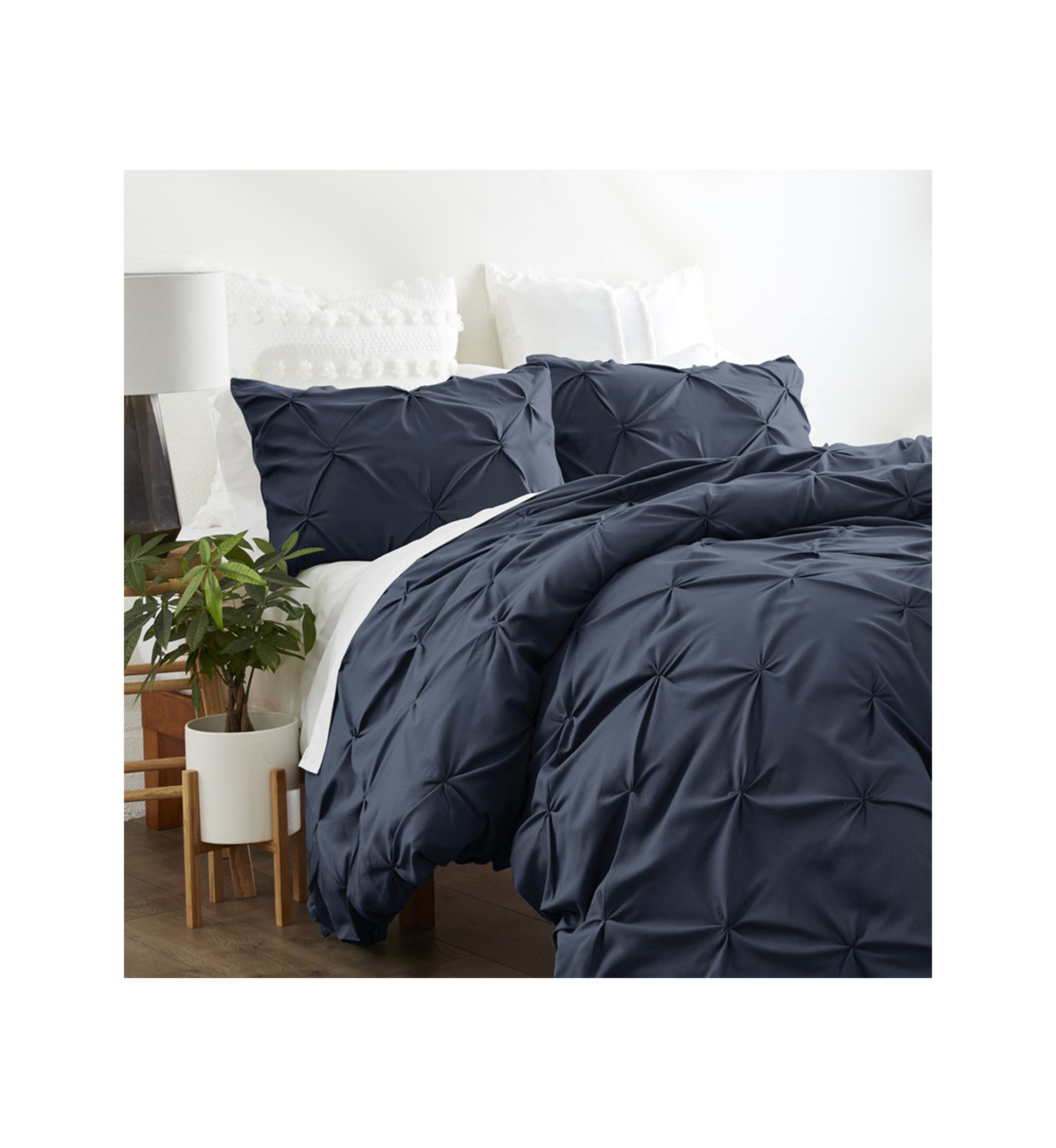 Premium Ultra Soft 3 Piece Pinch Pleat Duvet Cover Set