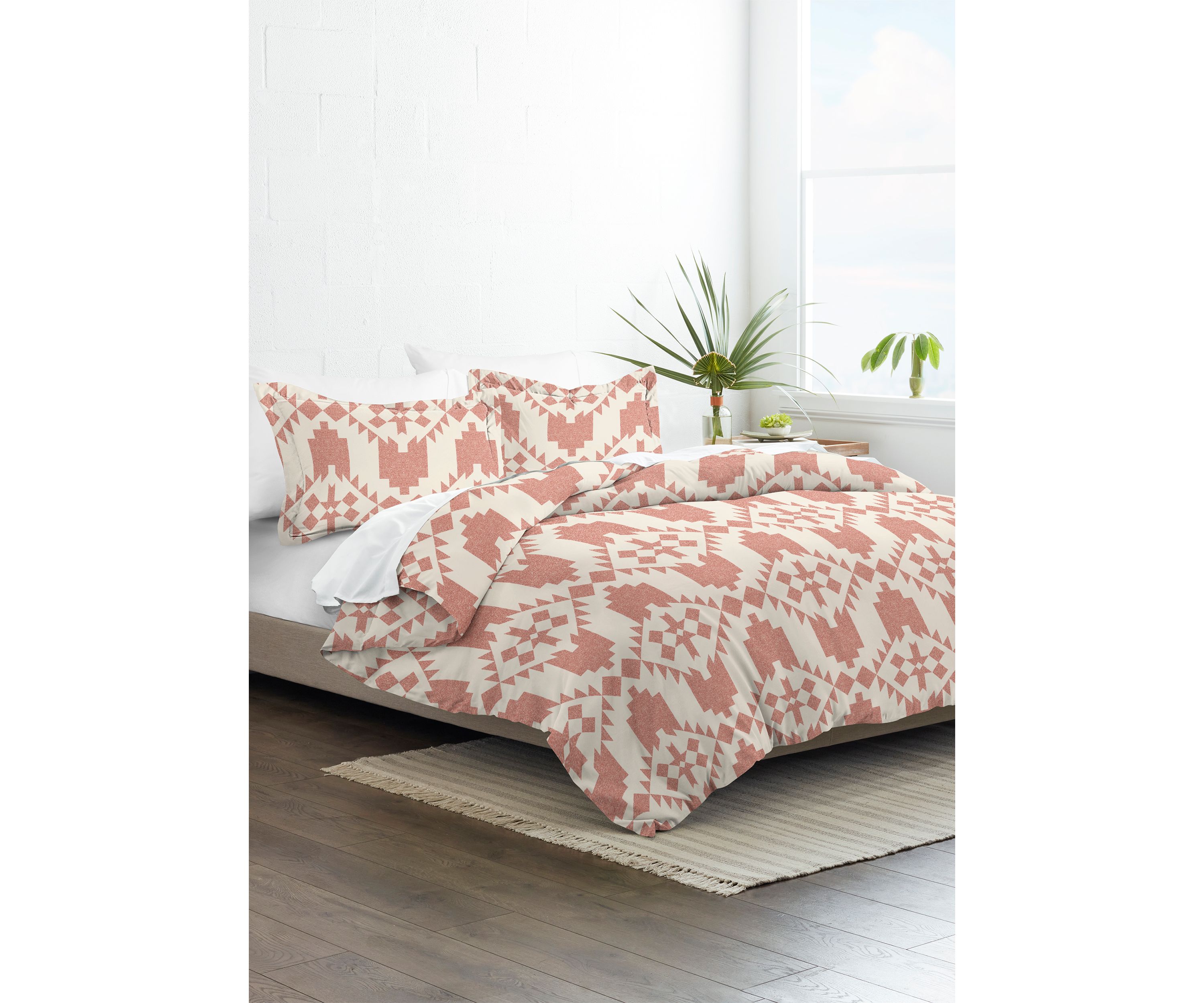 Premium Ultra Soft Adobe Diamond 3-Piece Reversible Duvet Cover Set