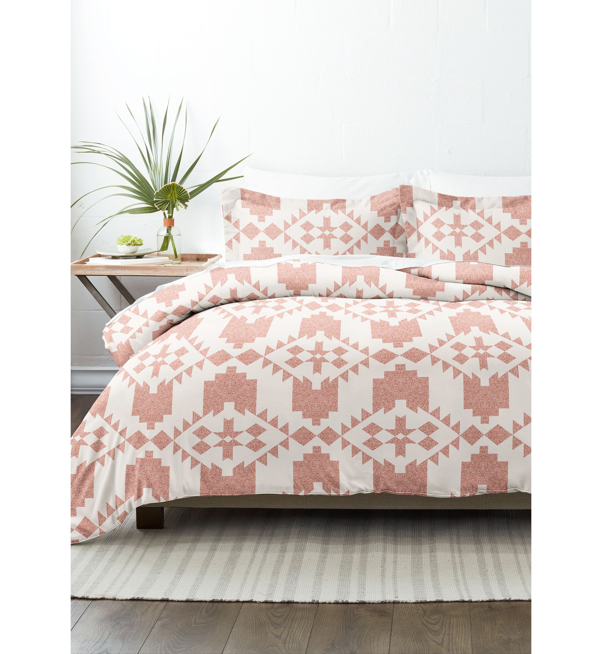 Premium Ultra Soft Adobe Diamond 3-Piece Reversible Duvet Cover Set