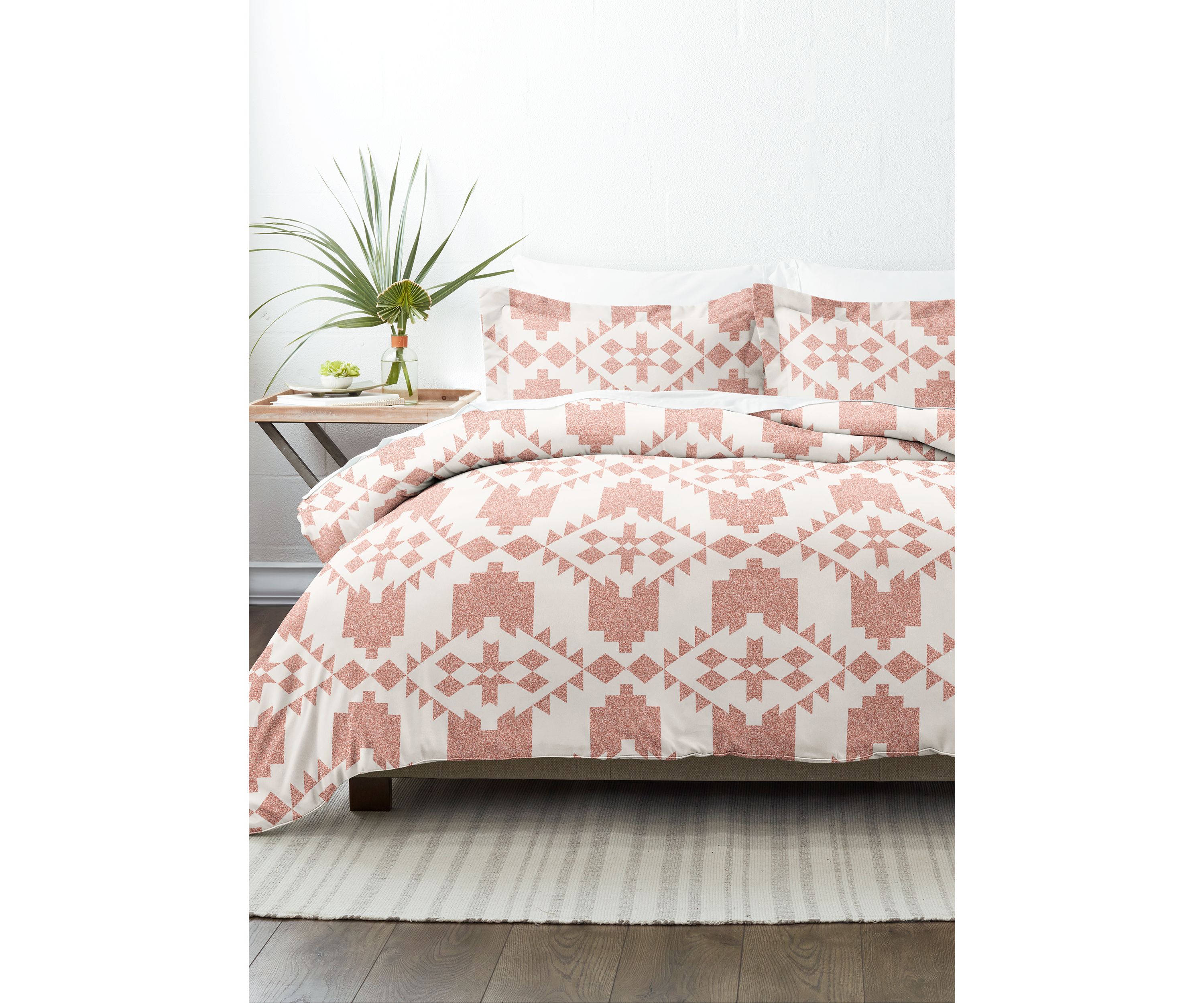 Premium Ultra Soft Adobe Diamond 3-Piece Reversible Duvet Cover Set