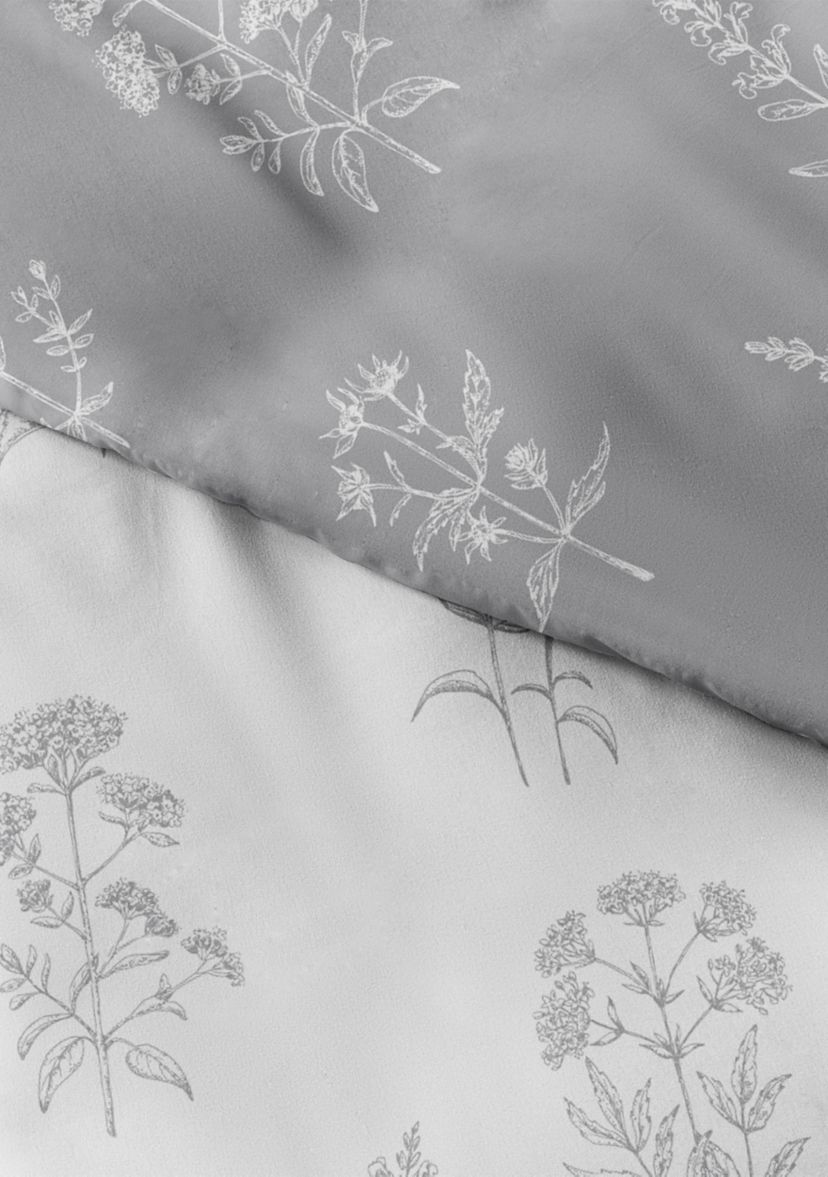 Premium Ultra Soft Botany Floral 3-Piece Reversible Duvet Cover Set