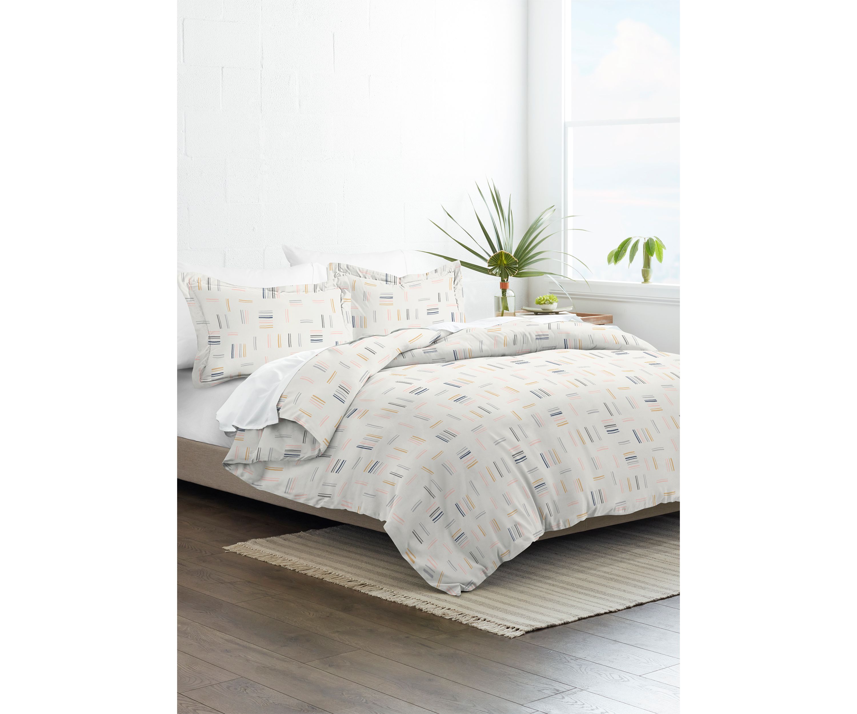 Premium Ultra Soft Geo Dash 3-Piece Duvet Cover Set