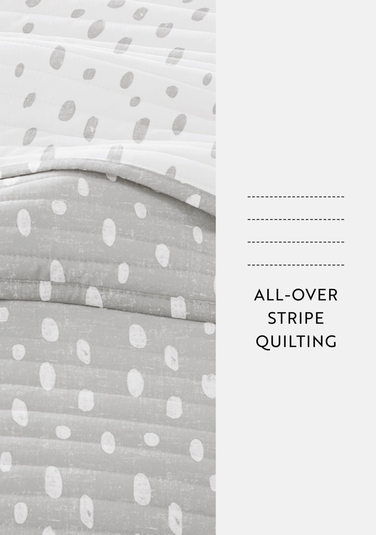 Ultra Soft Microfiber Reversible Painted Dots All Season Quilt Set with Shams
