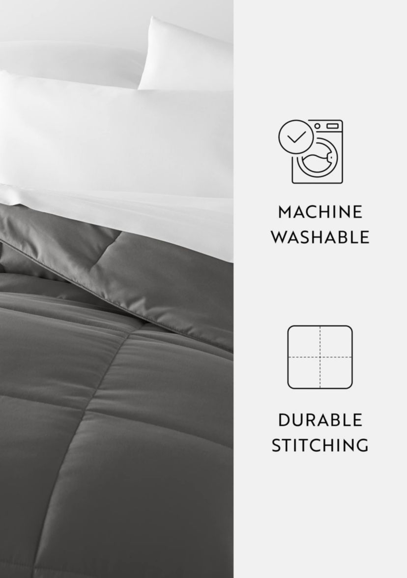 Ultra Soft Microfiber All Season Down-Alternative Solid Comforter