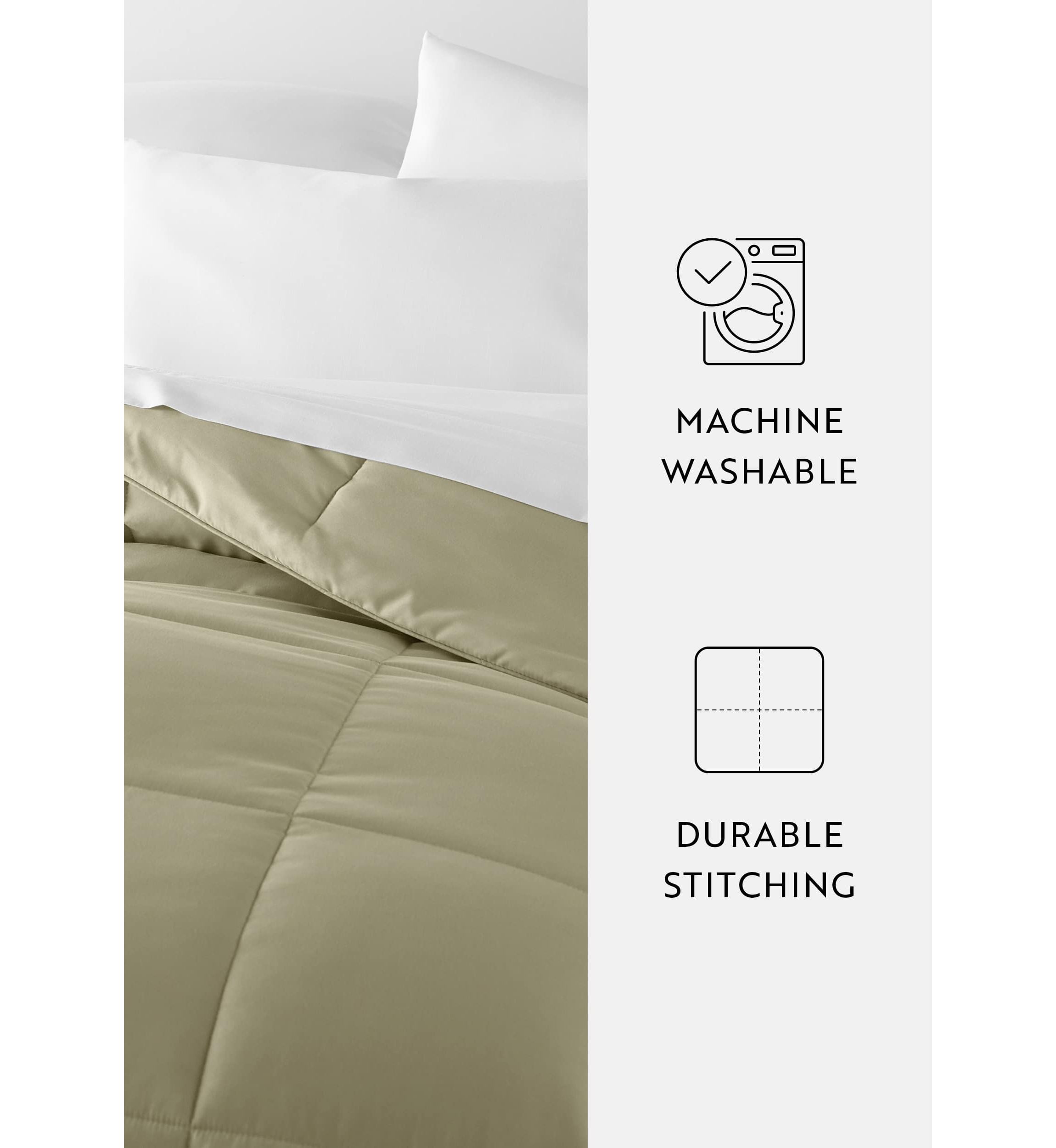 Ultra Soft Microfiber All Season Down-Alternative Solid Comforter