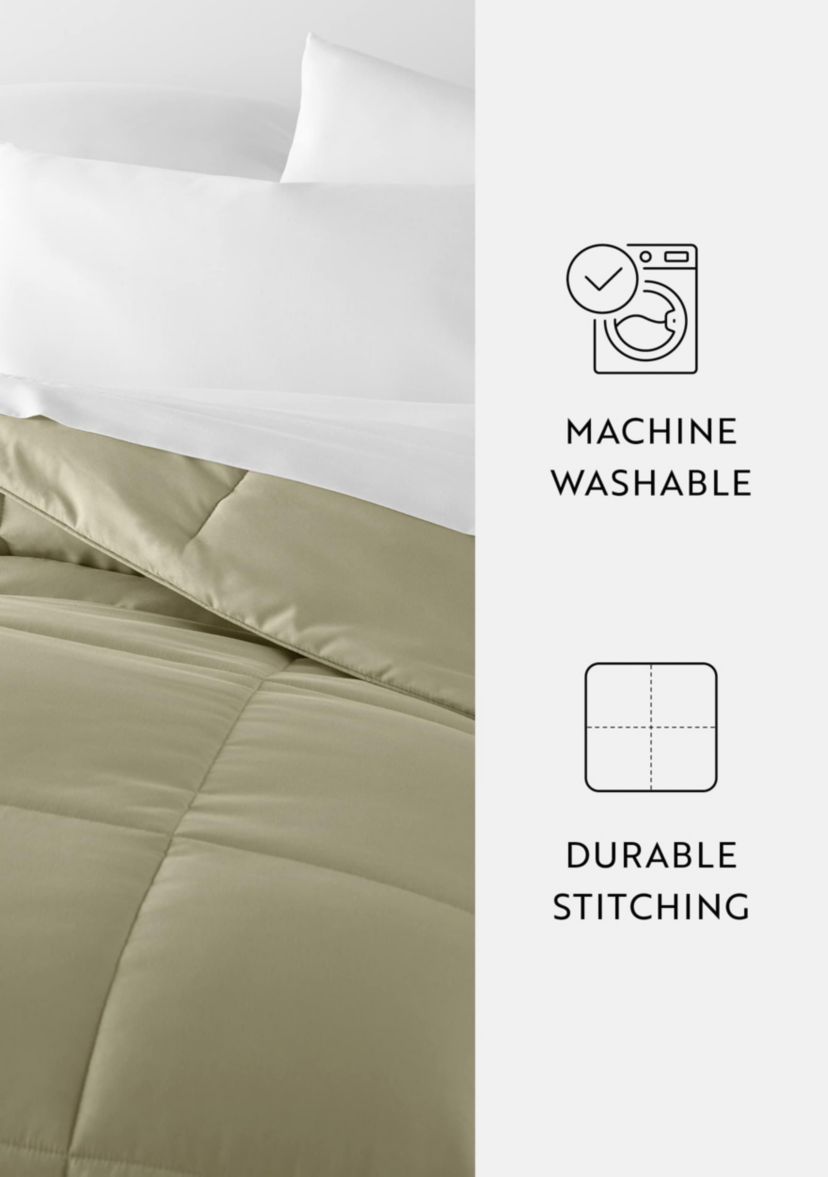 Ultra Soft Microfiber All Season Down-Alternative Solid Comforter