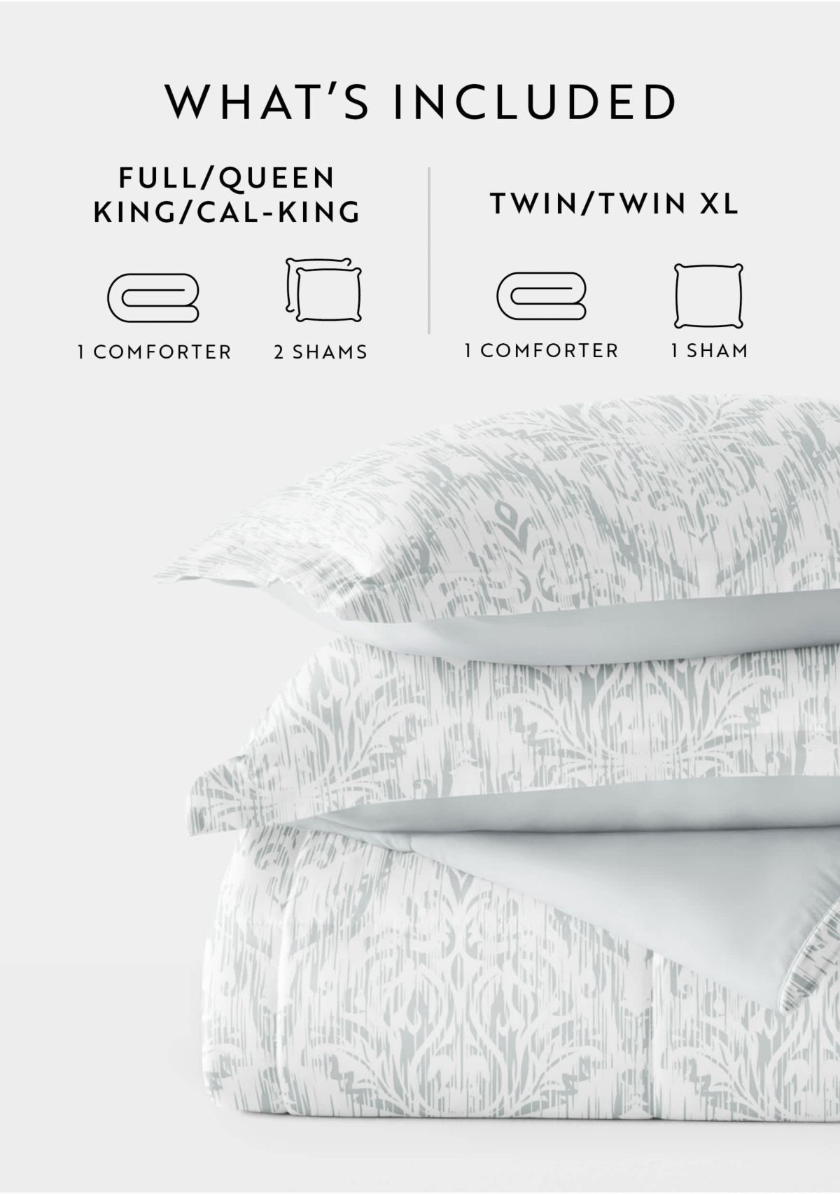 Reversible English Countryside Patterned Ultra Soft Microfiber Down-Alternative Comforter Set