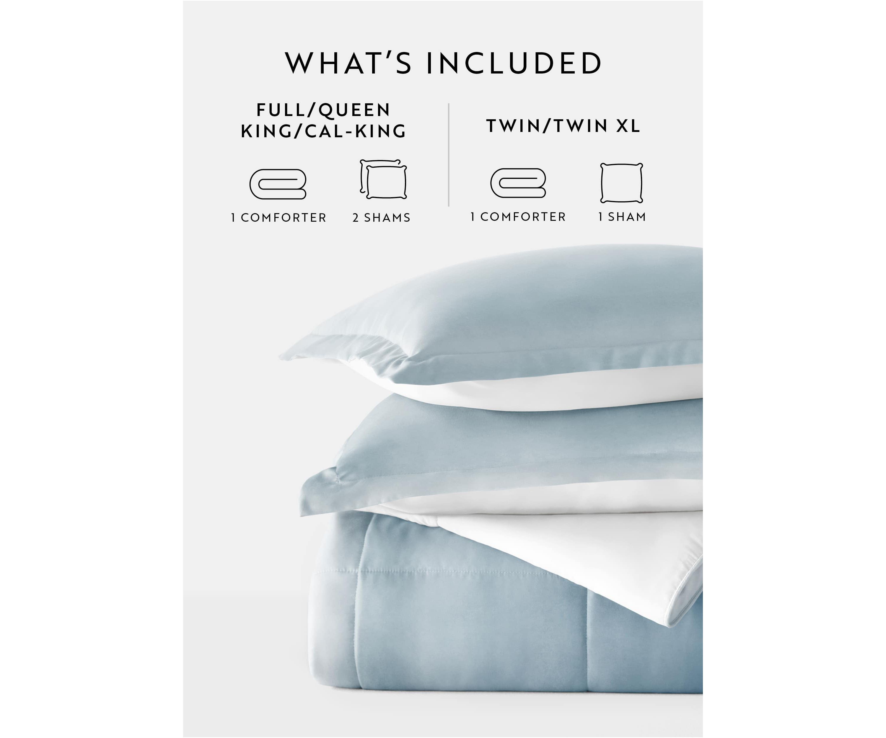 Reversible Ocean Waves Patterned Ultra Soft Microfiber Down-Alternative Comforter Set
