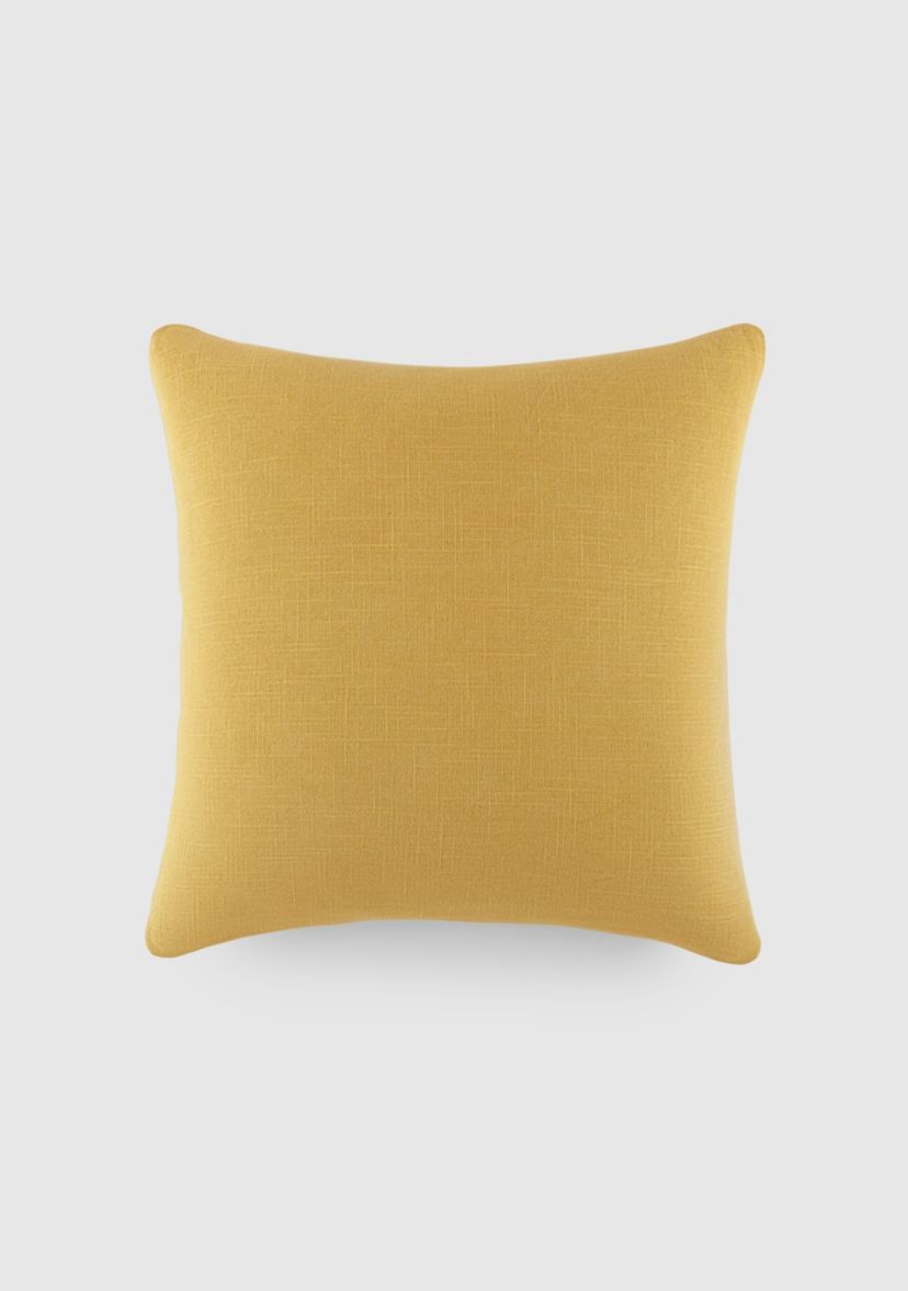 Washed and Distressed Cotton Decor Throw Pillow