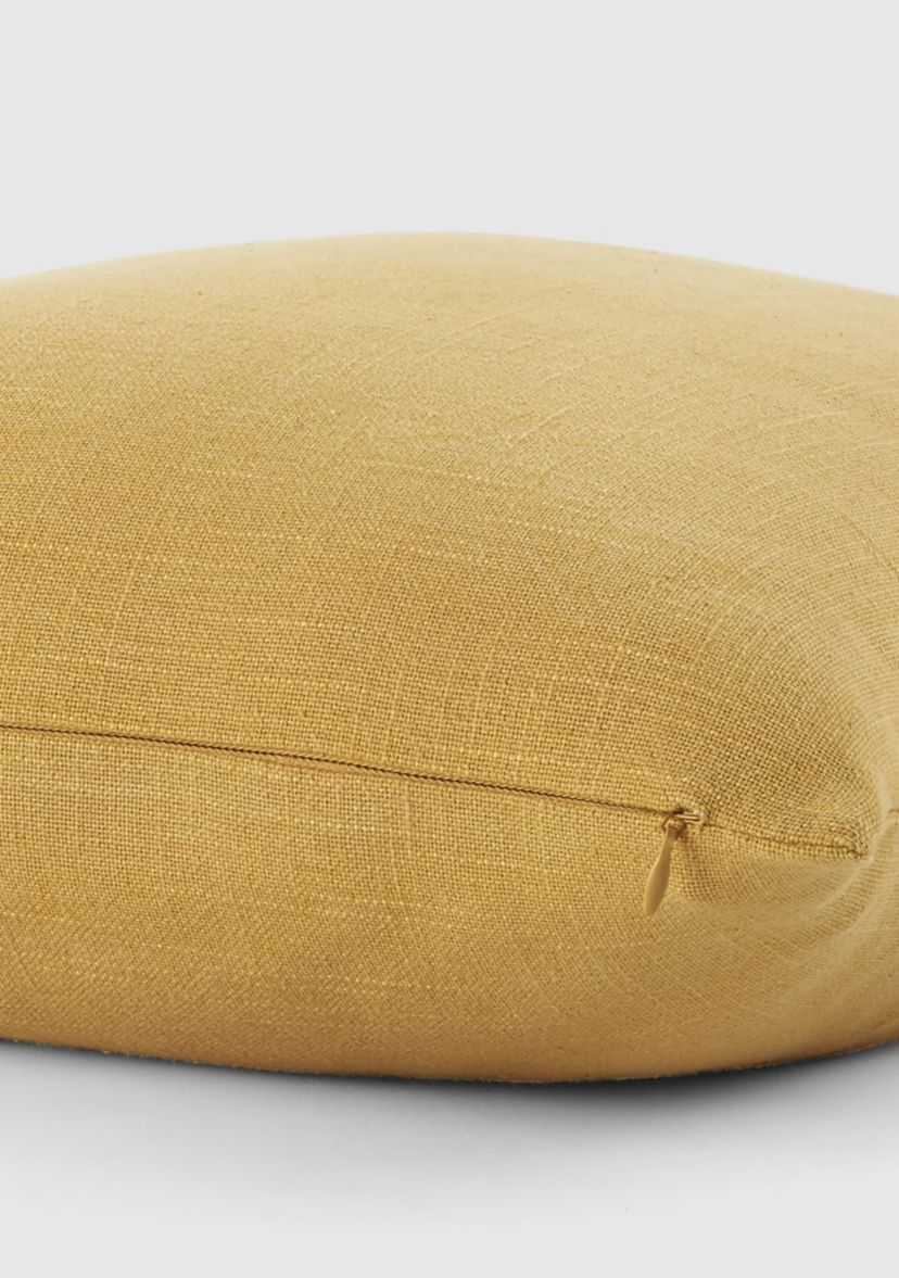 Washed and Distressed Cotton Decor Throw Pillow