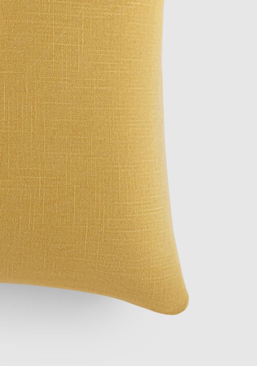 Washed and Distressed Cotton Decor Throw Pillow