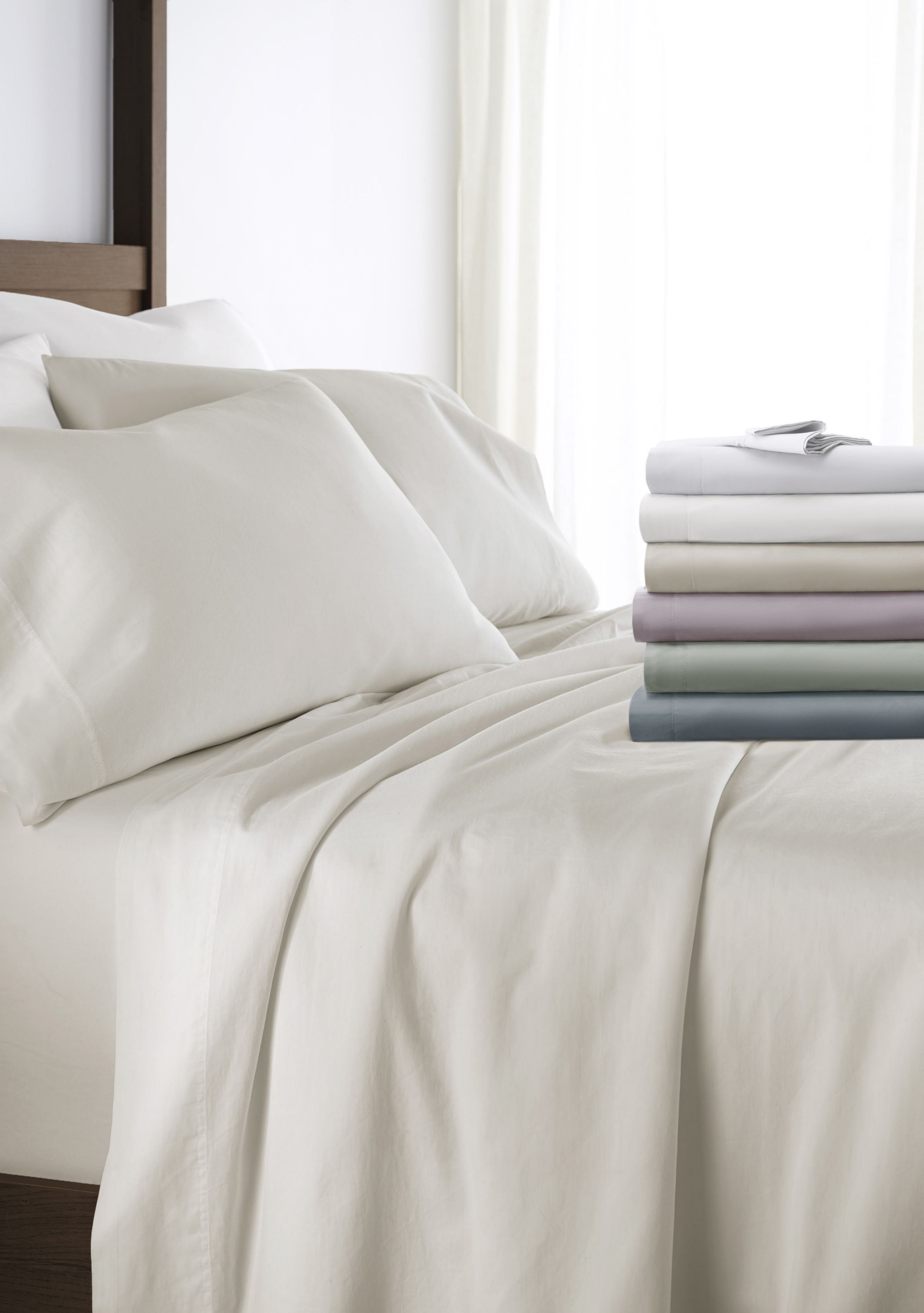 Solid Cotton Sheet Set