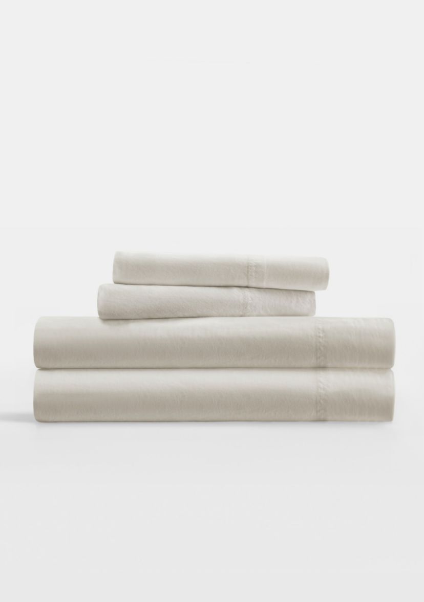 Solid Cotton Sheet Set