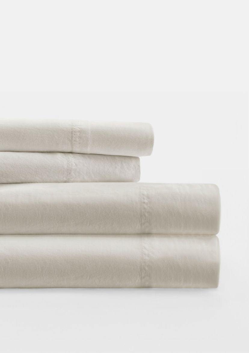 Solid Cotton Sheet Set