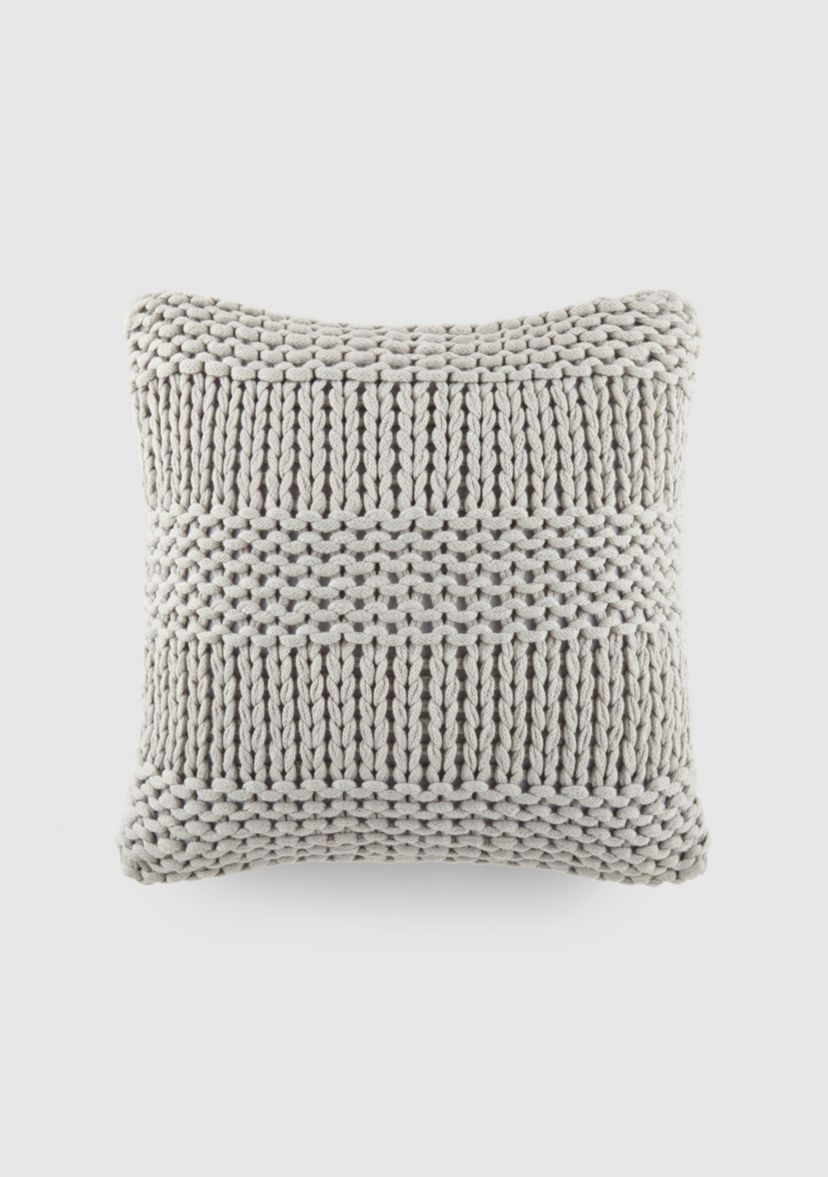 Cozy Chunky Knit Acrylic Decor Throw Pillow
